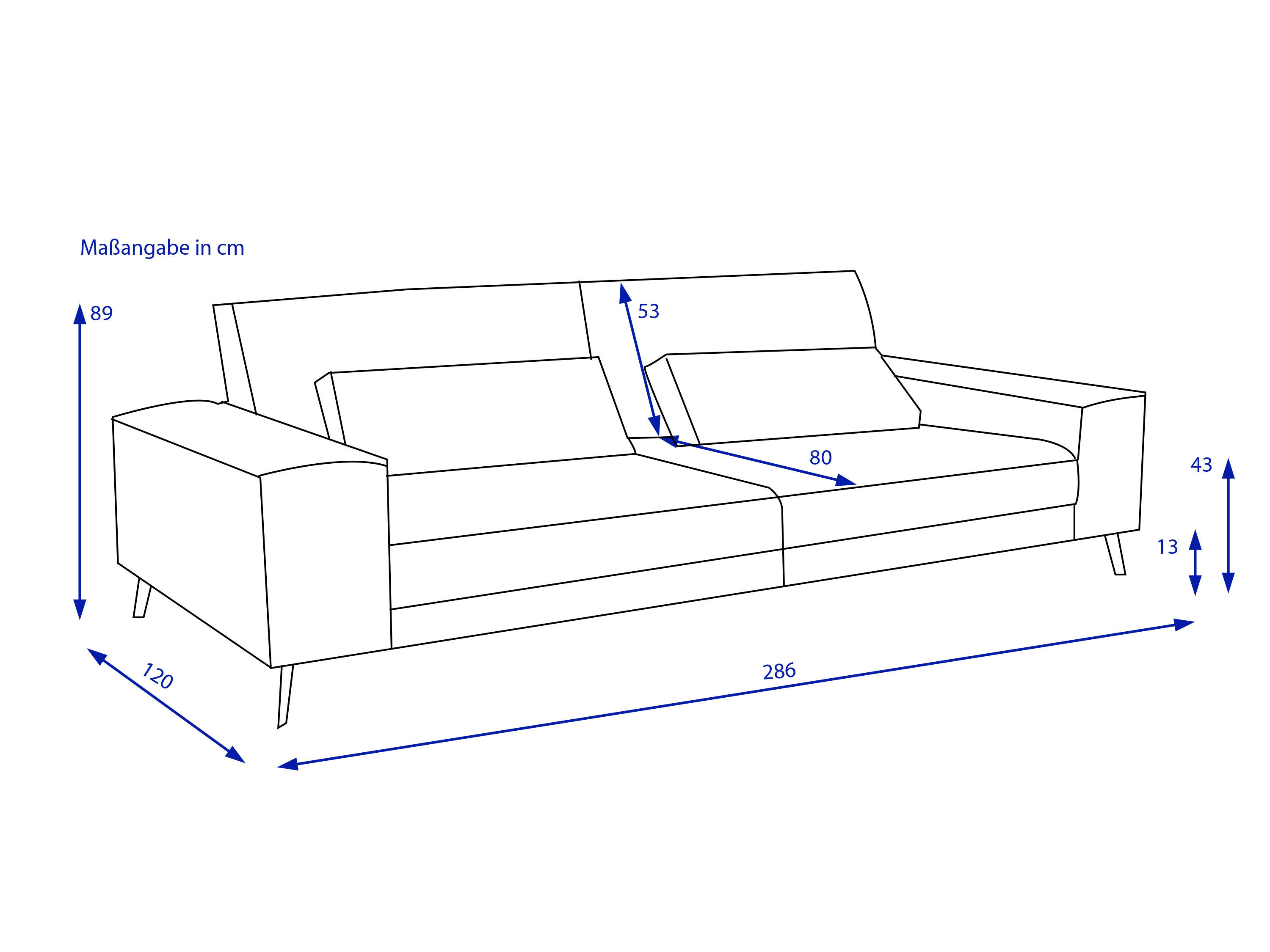 Sofa 3-Sitzer HELMOND