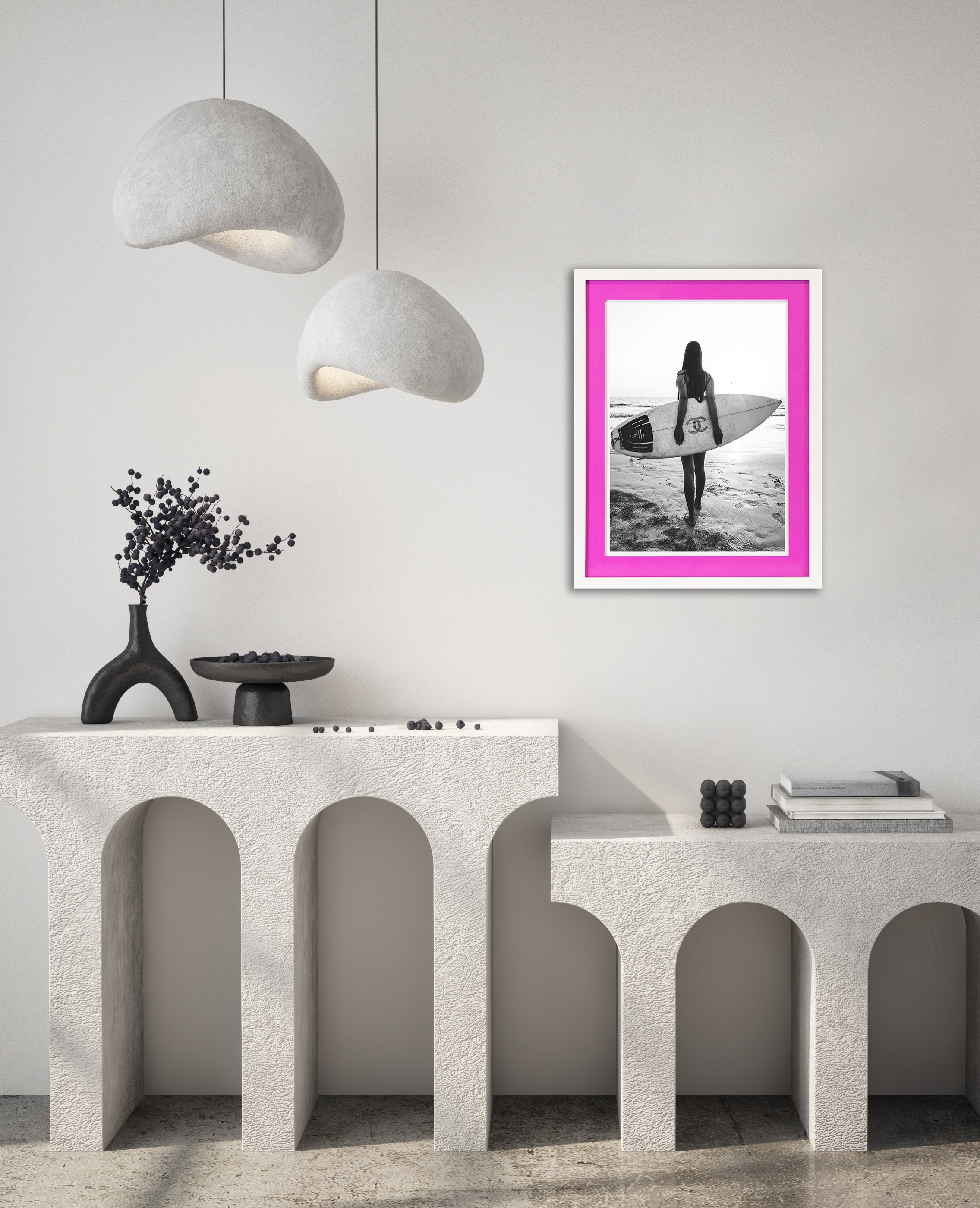 Kunstdruck Neon Passepartout