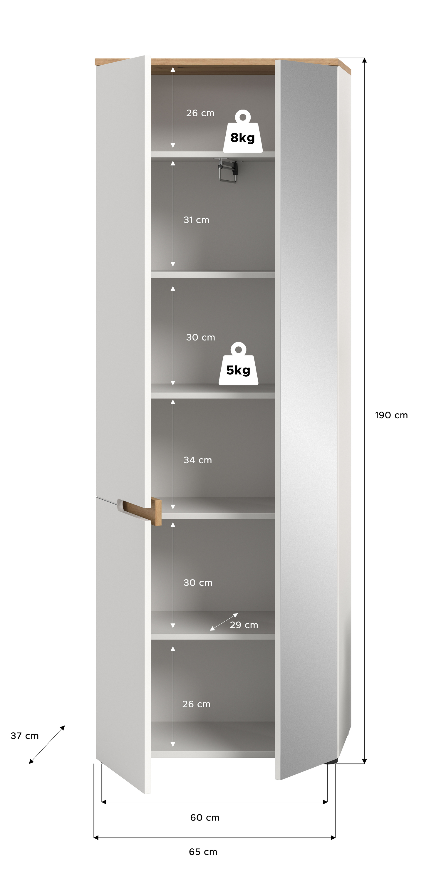 Garderobenschrank CANU