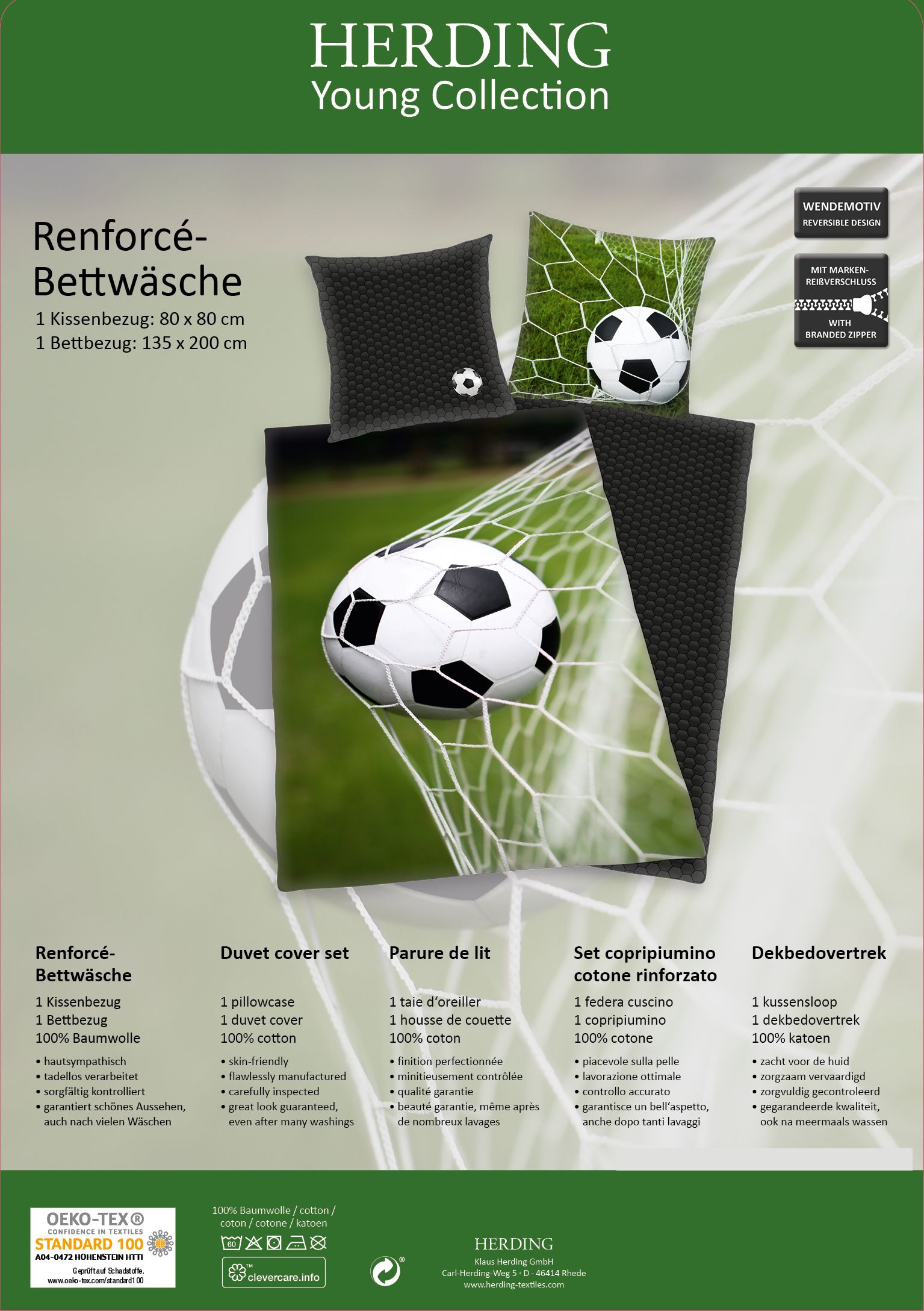 Bettwäsche Renforcé FUßBALL