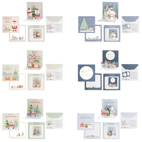Grußkarte X-MAS 3D POP-UP