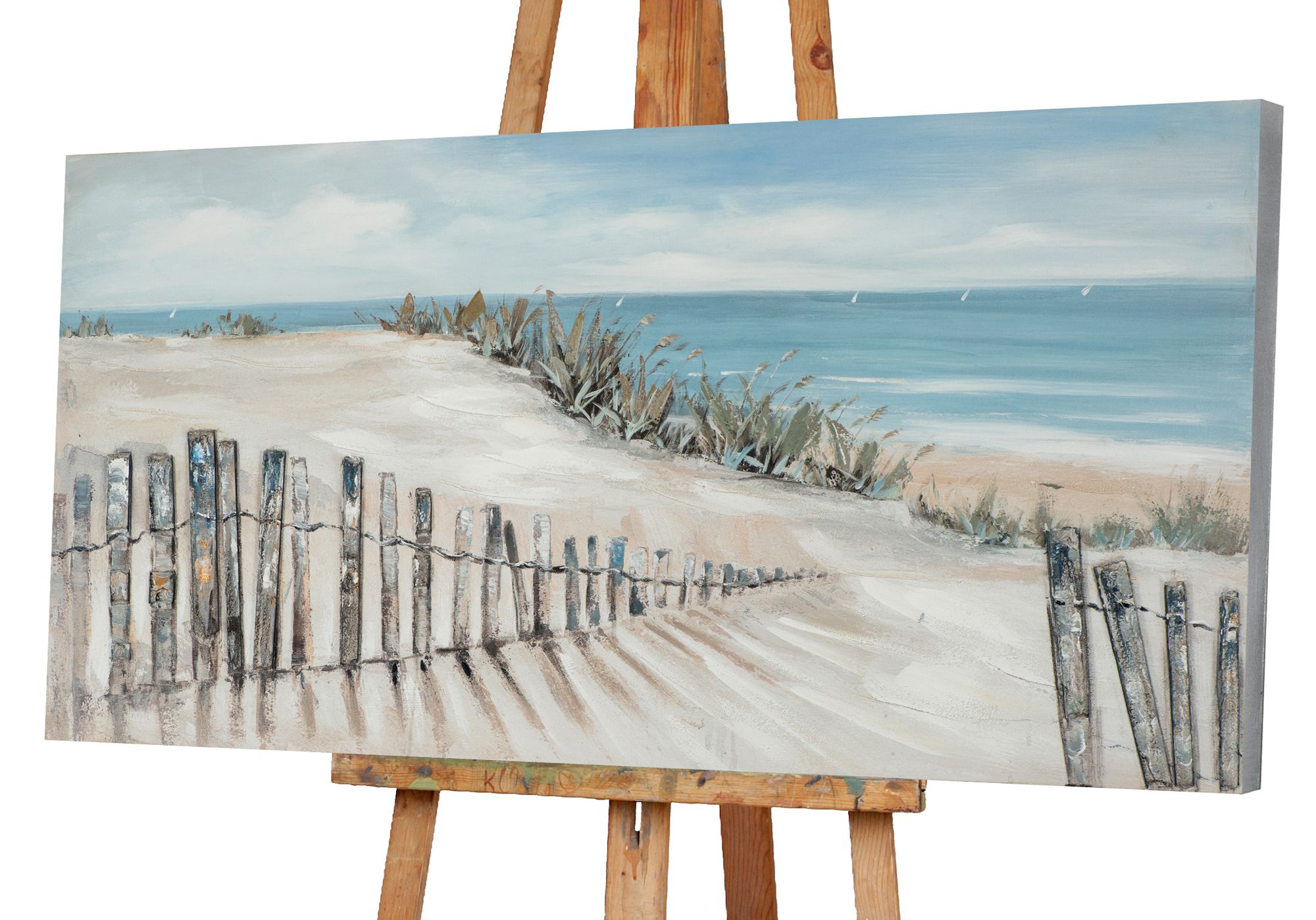 Gemälde SPAZIERGANG ZUM STRAND