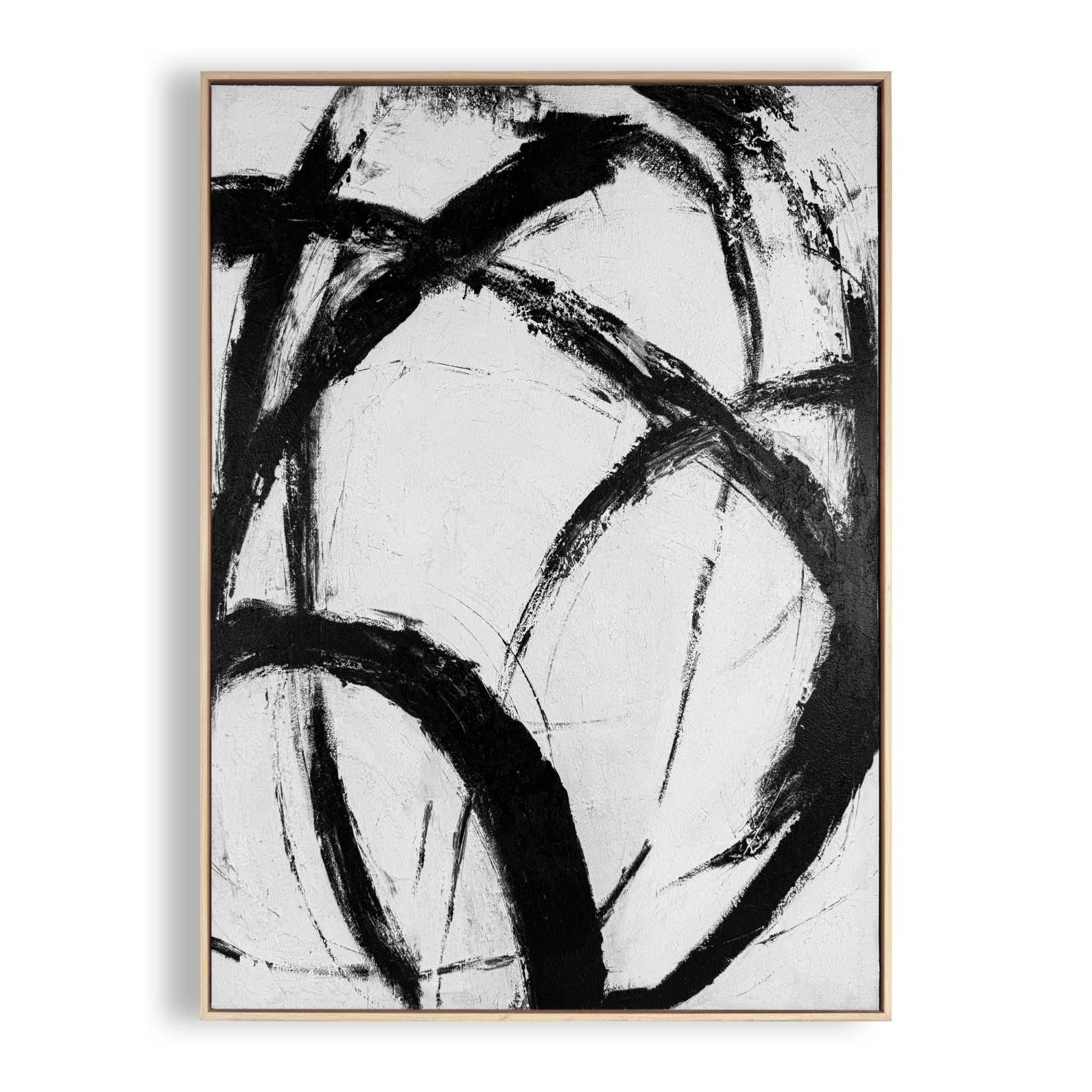 Leinwandbild SCHWARZE LINIEN
