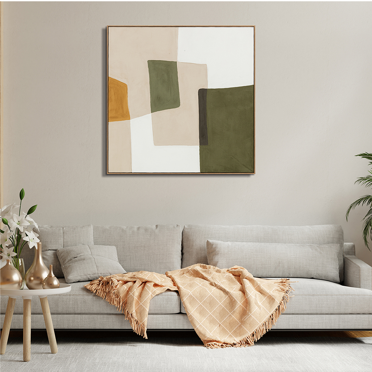 Gemälde OLIVE BALANCE