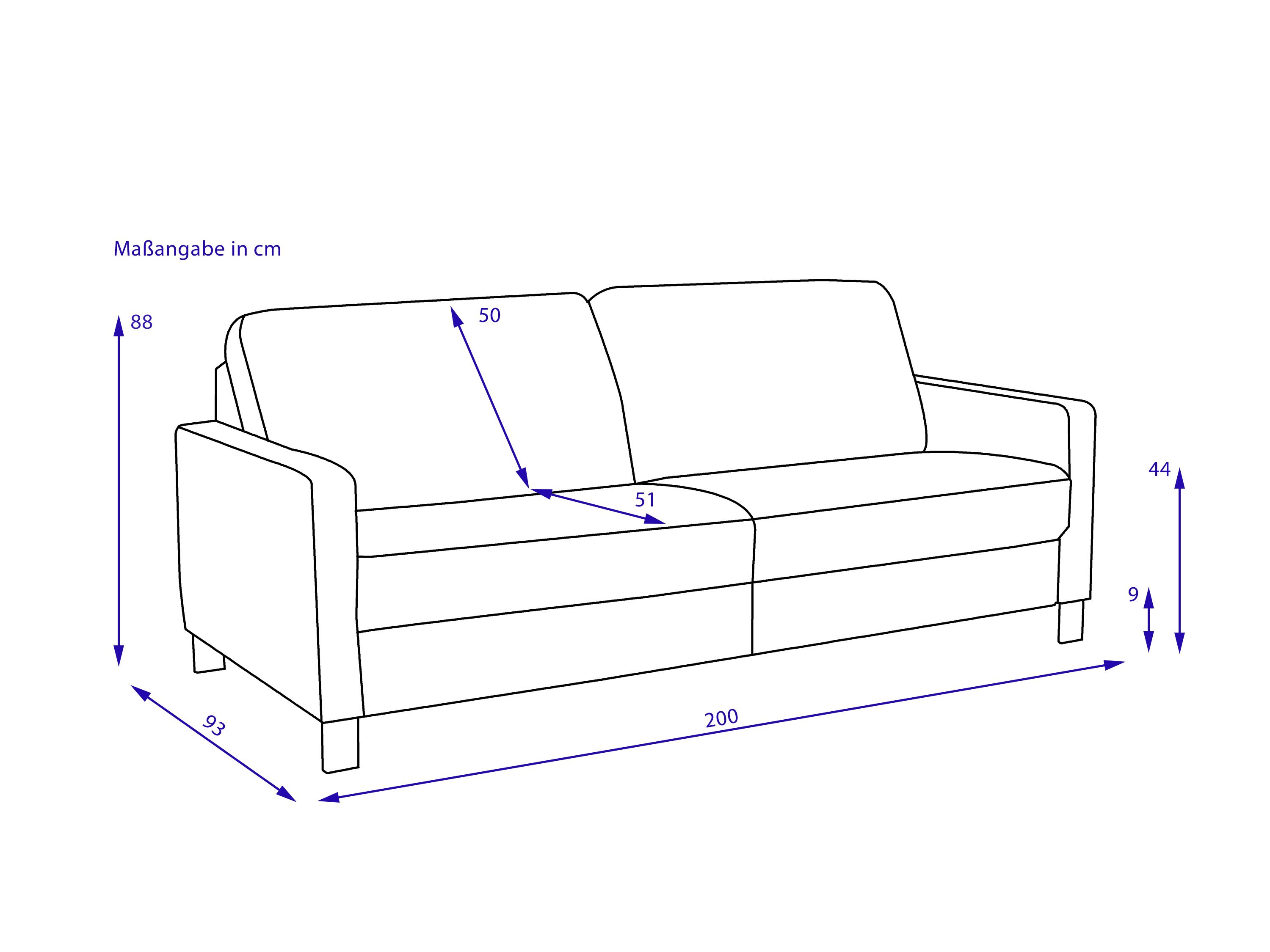 Sofa 3 Sitzer MONDO MAESTRA