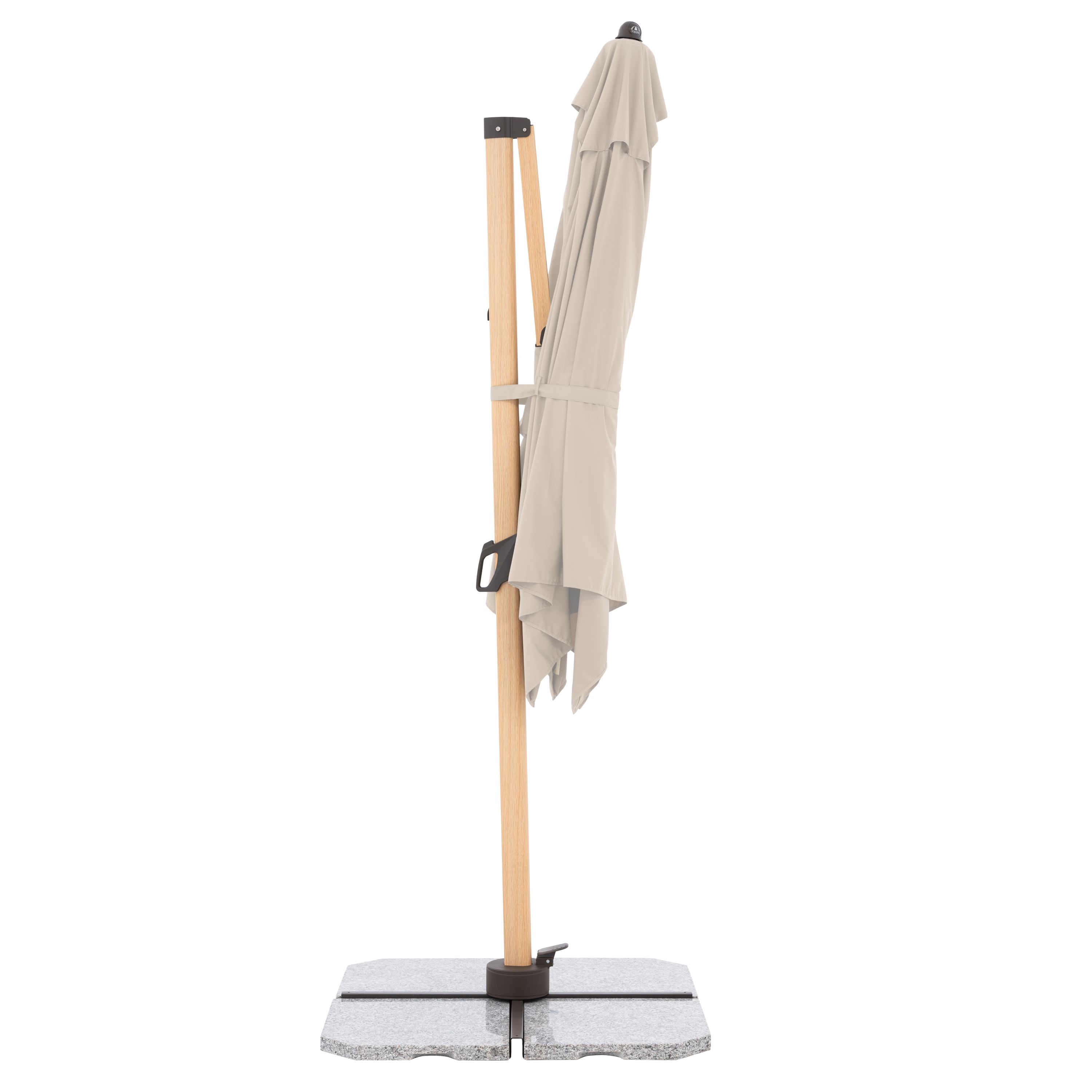 Ampelschirm doppler ALU WOOD AX