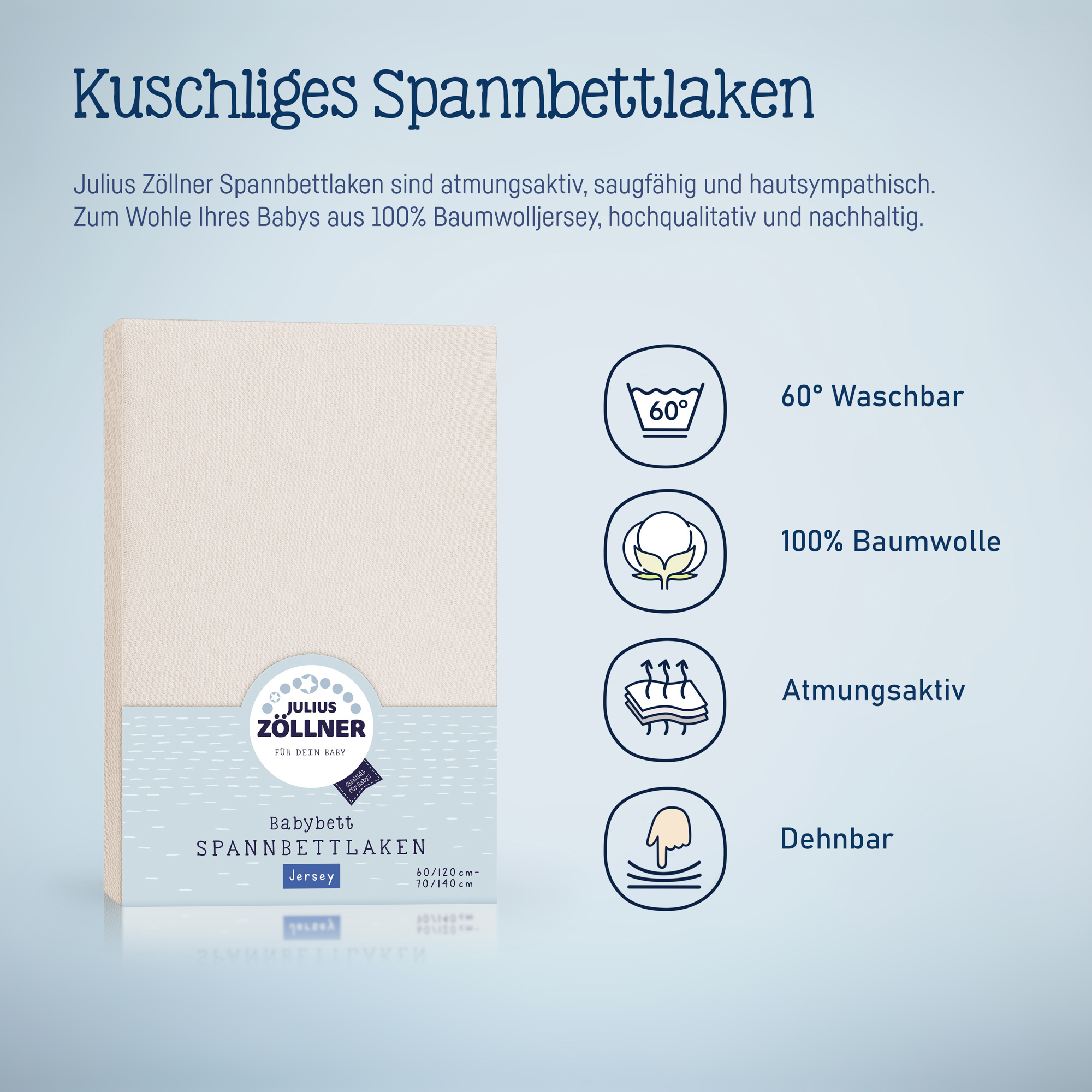 Spannbettlaken ZÖLLNER Jersey