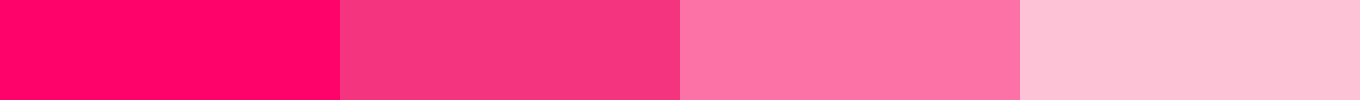 Farben Kräftiges Pink, Pink, Helles Pink und Rosa