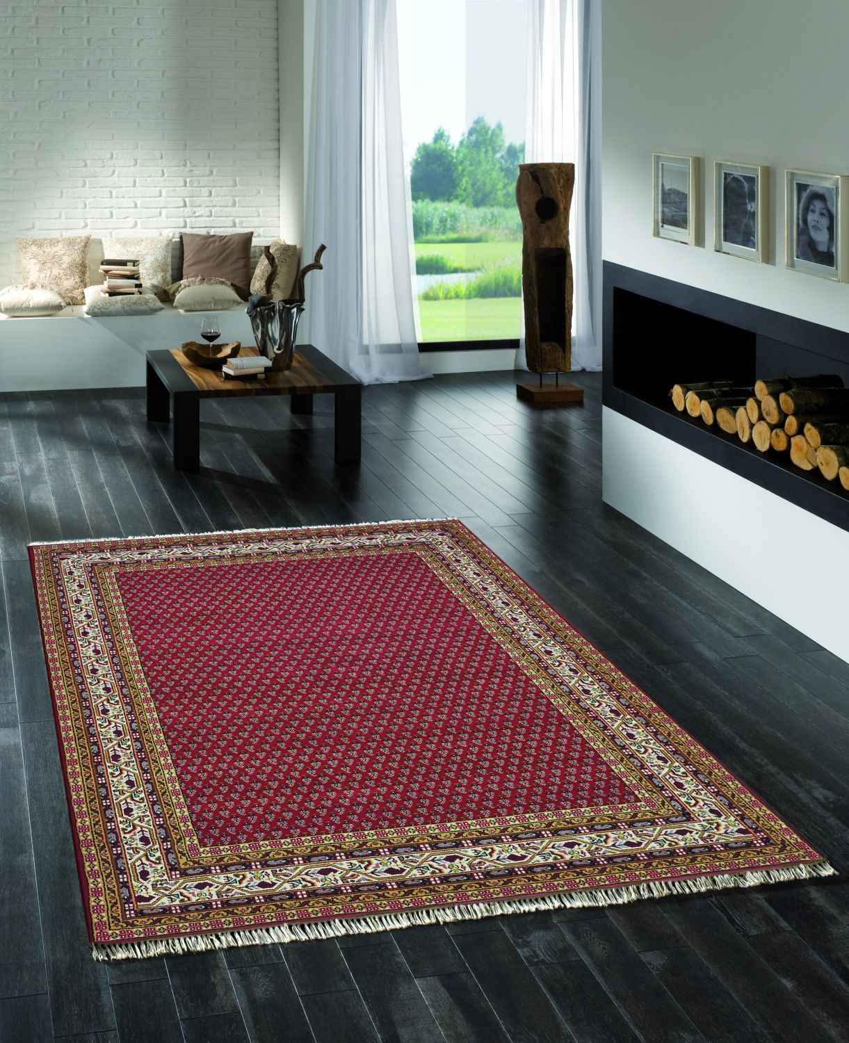 Teppich BIKANER Mir rot