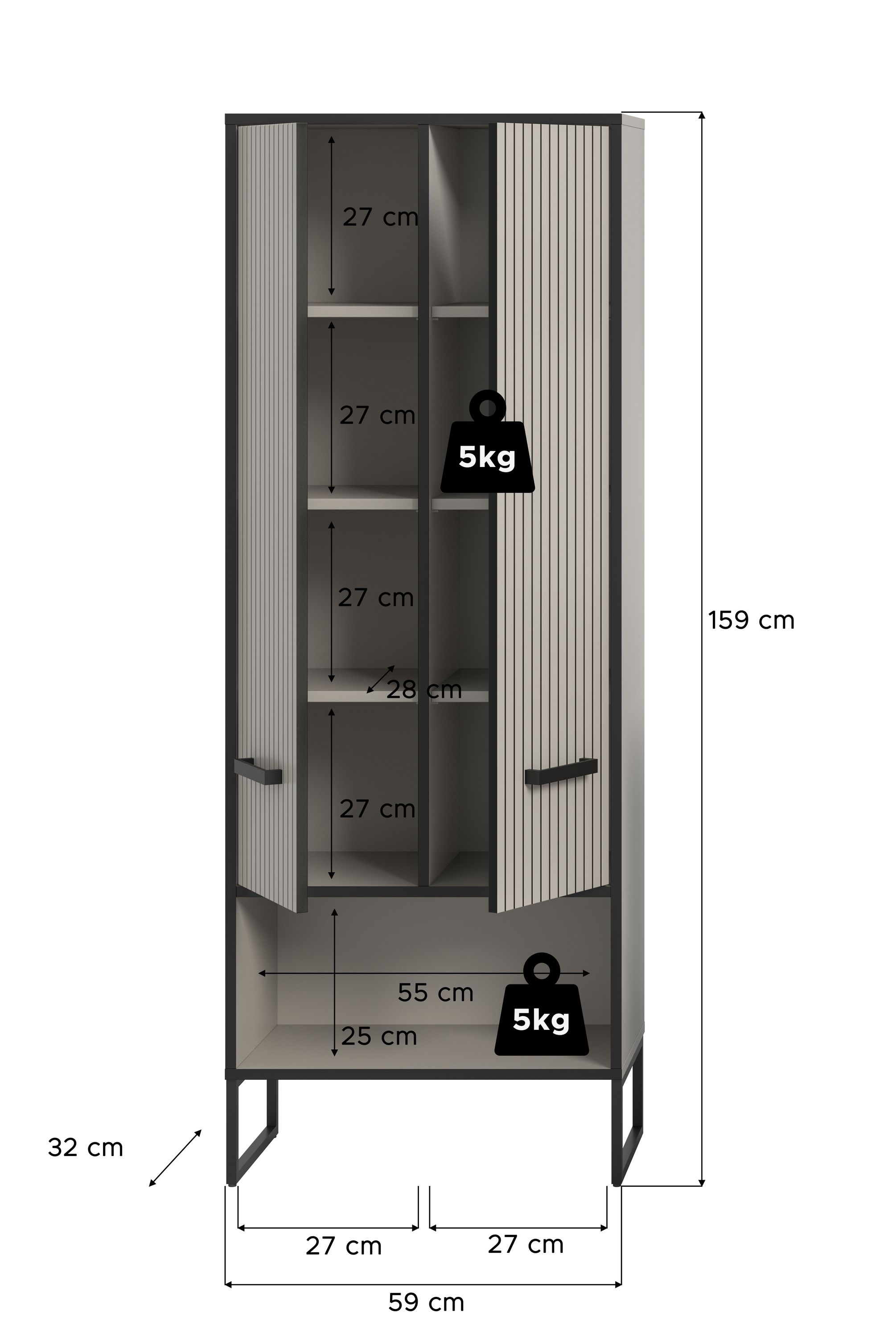 Hochschrank BAGNO