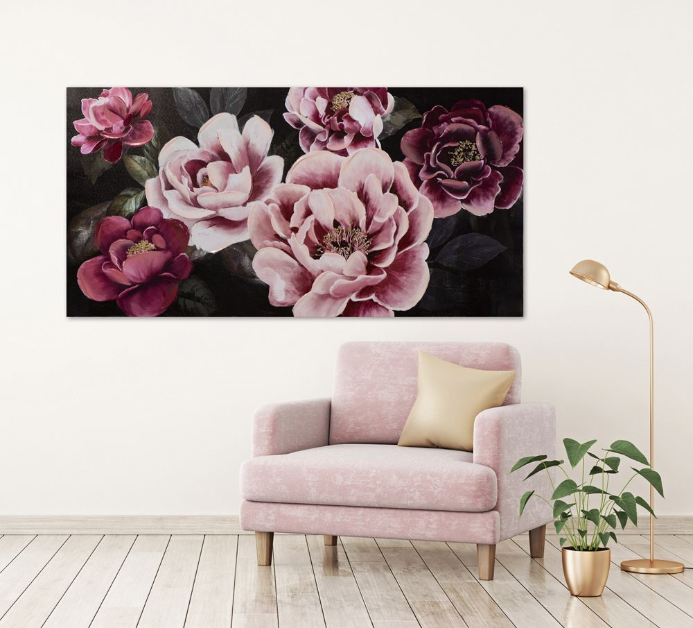 Gemälde HÜBSCHE ROSA BLÜTEN