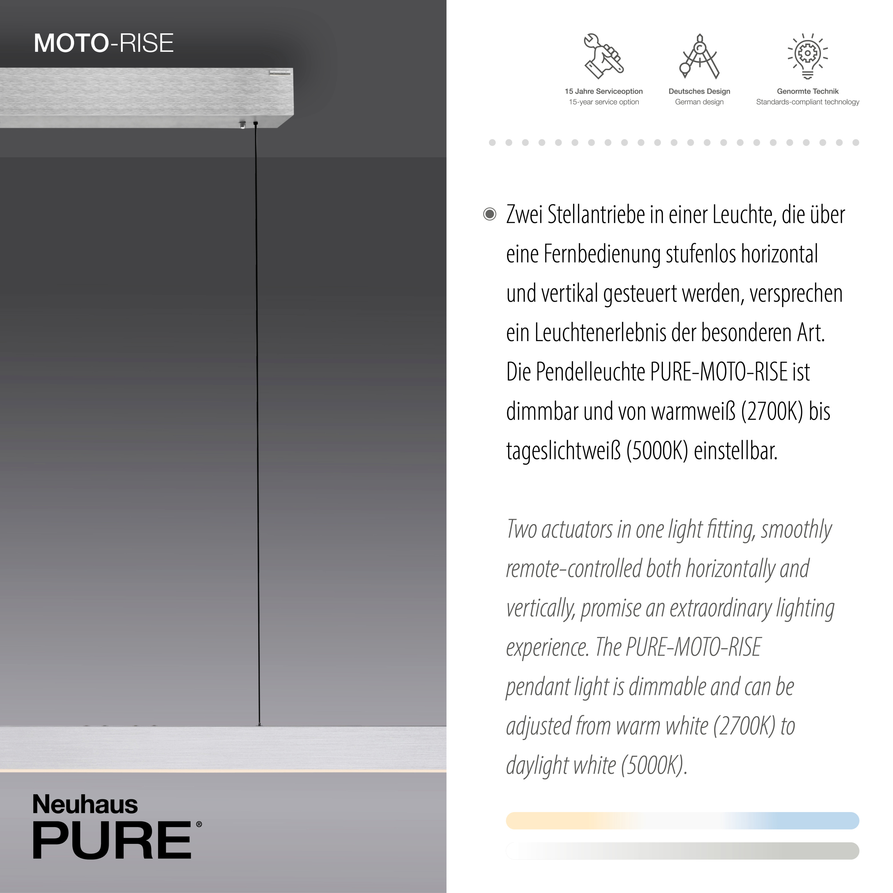 Pendelleuchte PURE MOTO-RISE