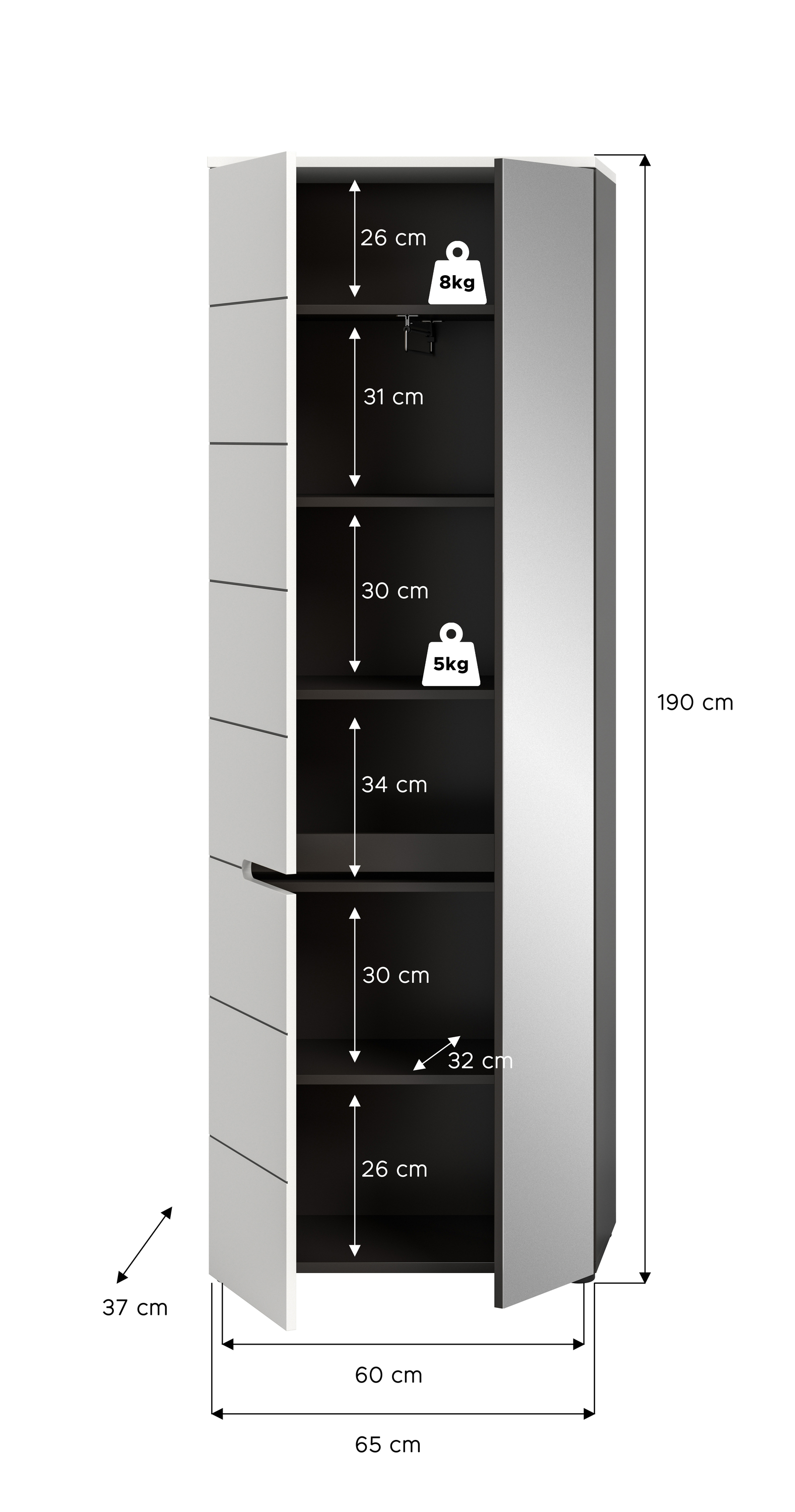 Garderobenschrank CANU