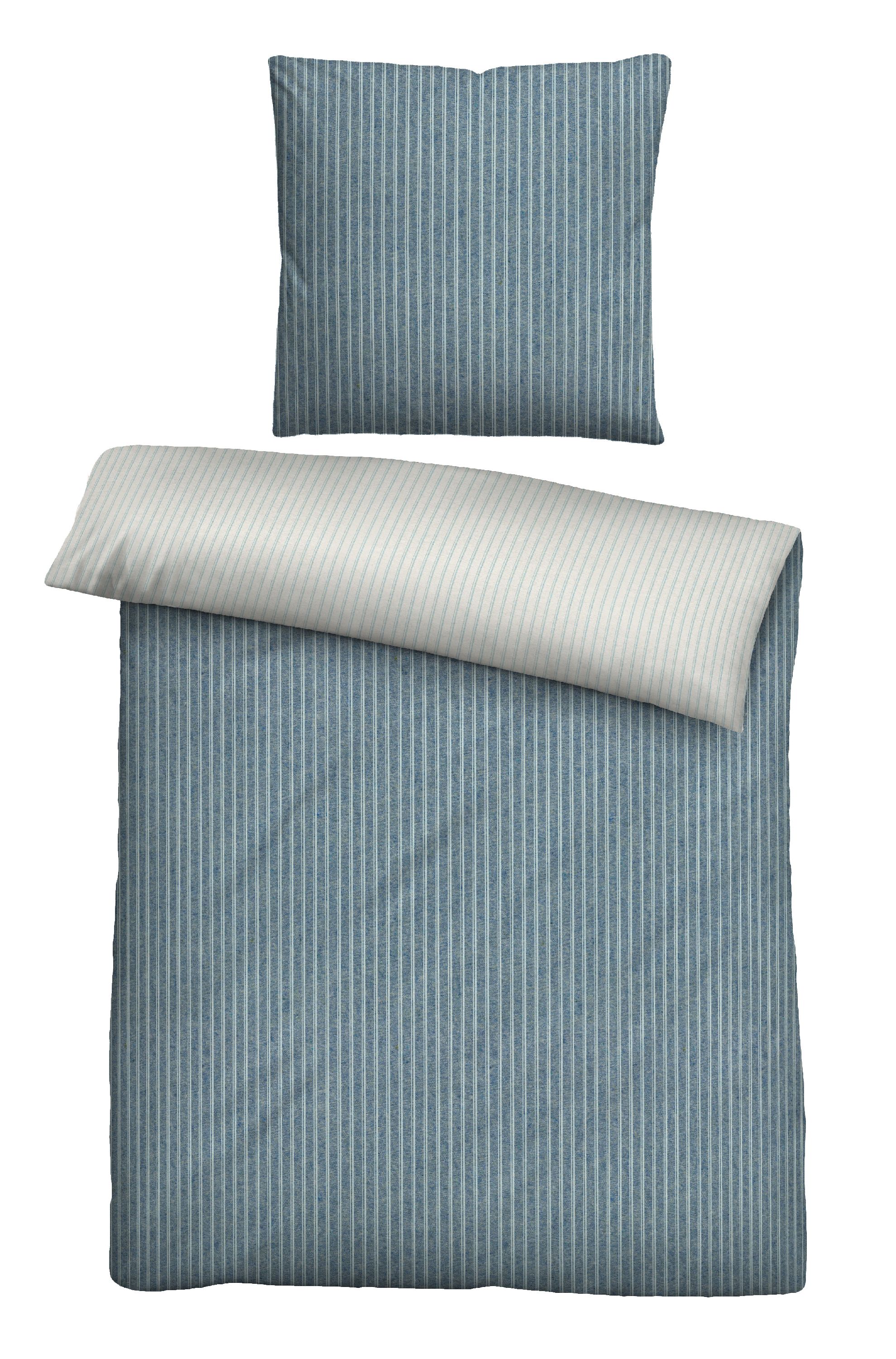 Bettwäsche MELANGE blau