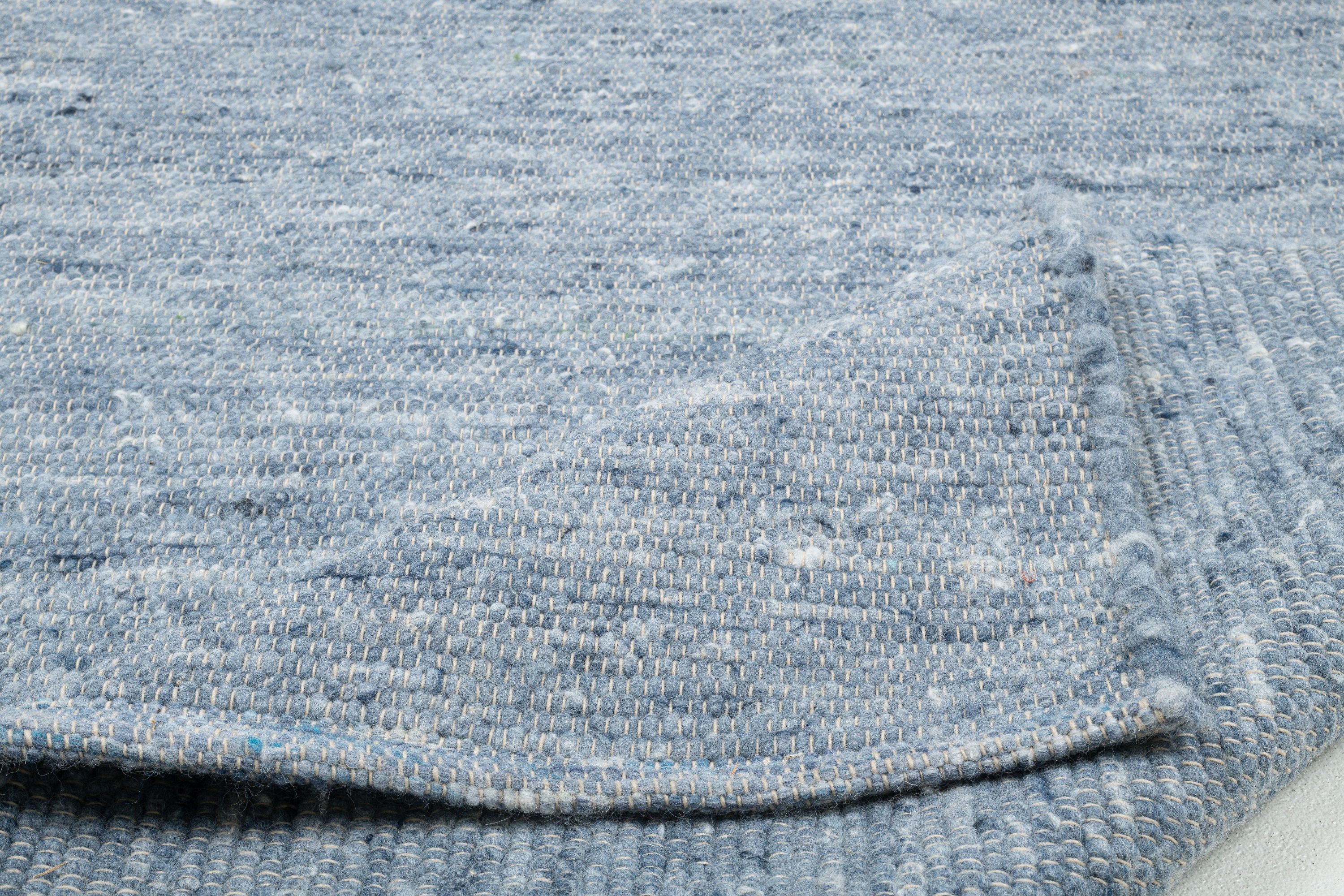 Teppich WOLLI blau