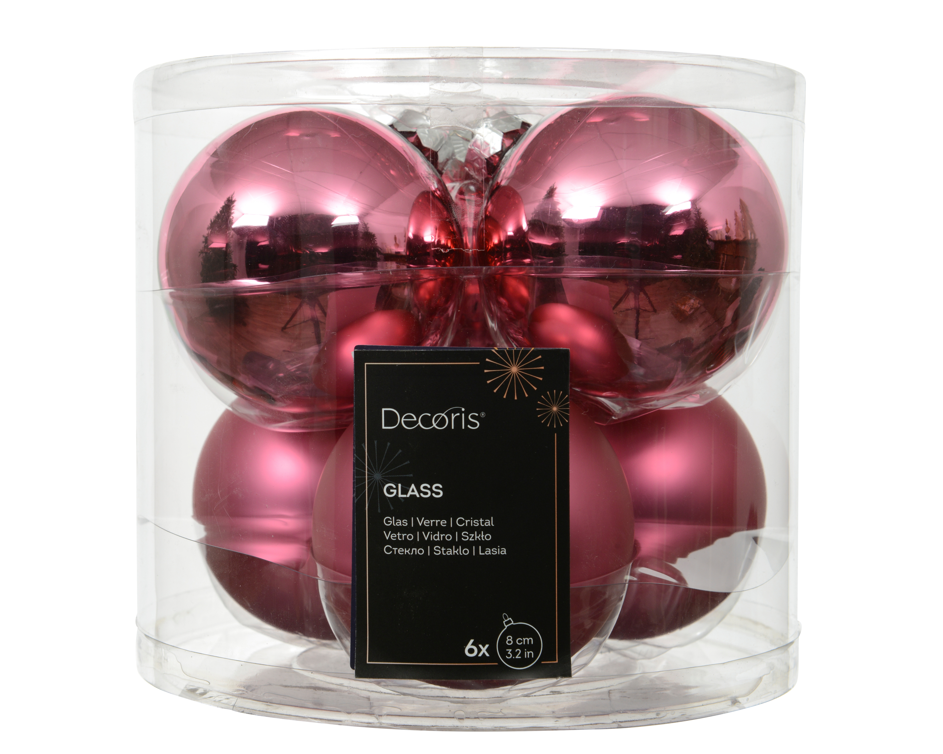 Weihnachtskugel-Box BLÜTENROSA