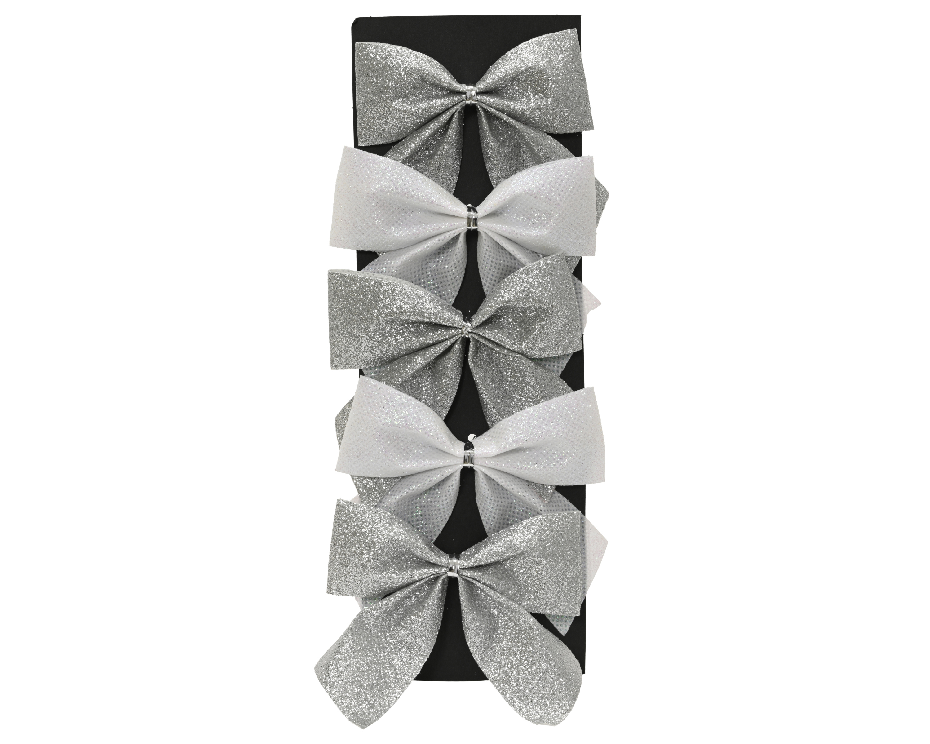 Geschenkschleife X-MAS silber