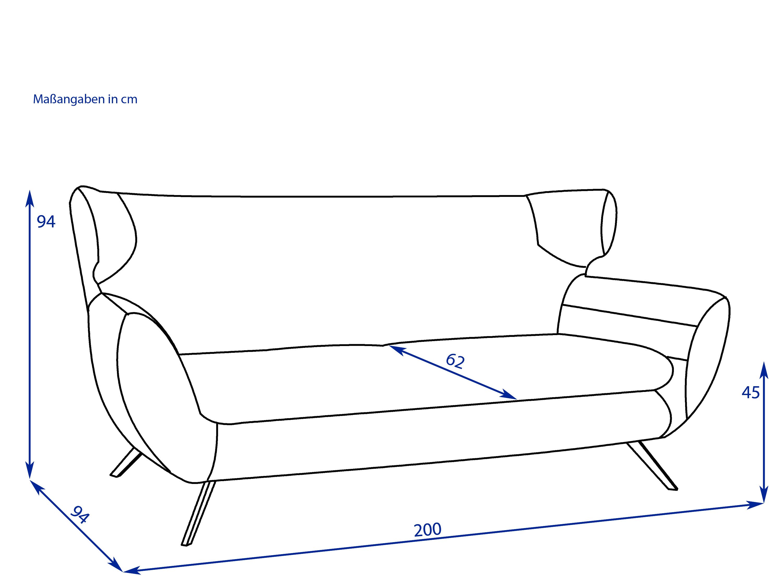 Sofa 2,5 Sitzer CHARLSTON 2.0