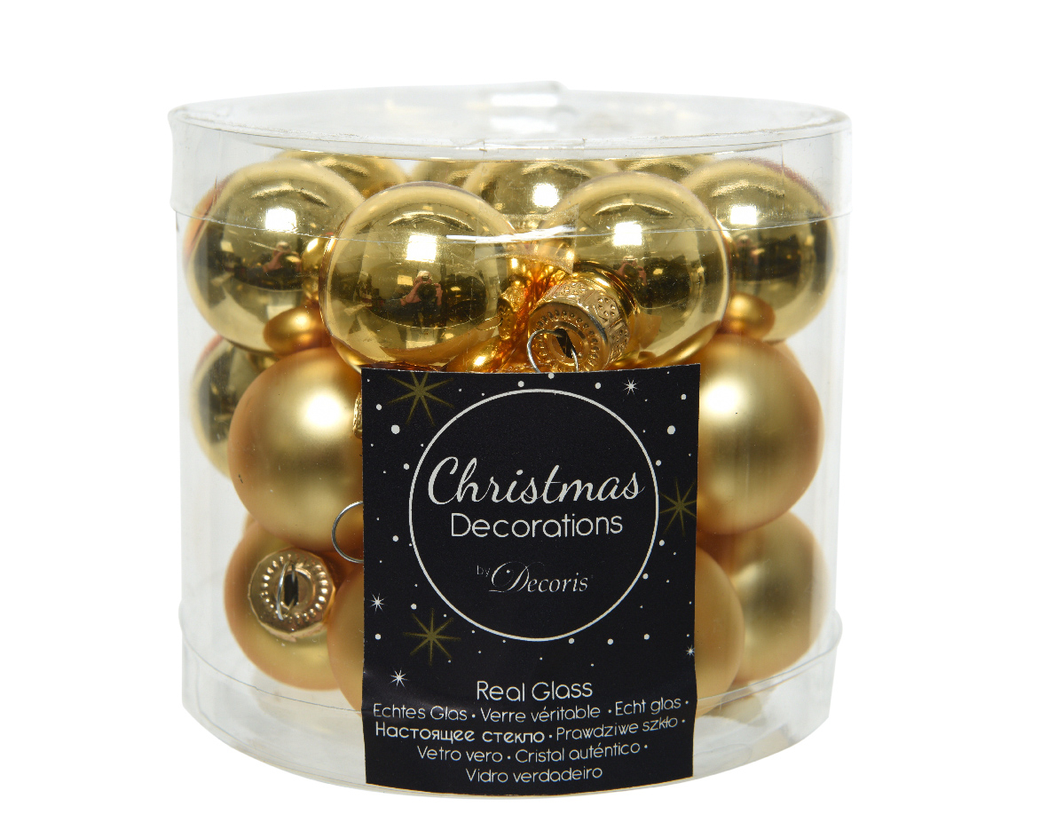 Weihnachtskugel-Box HELL GOLD