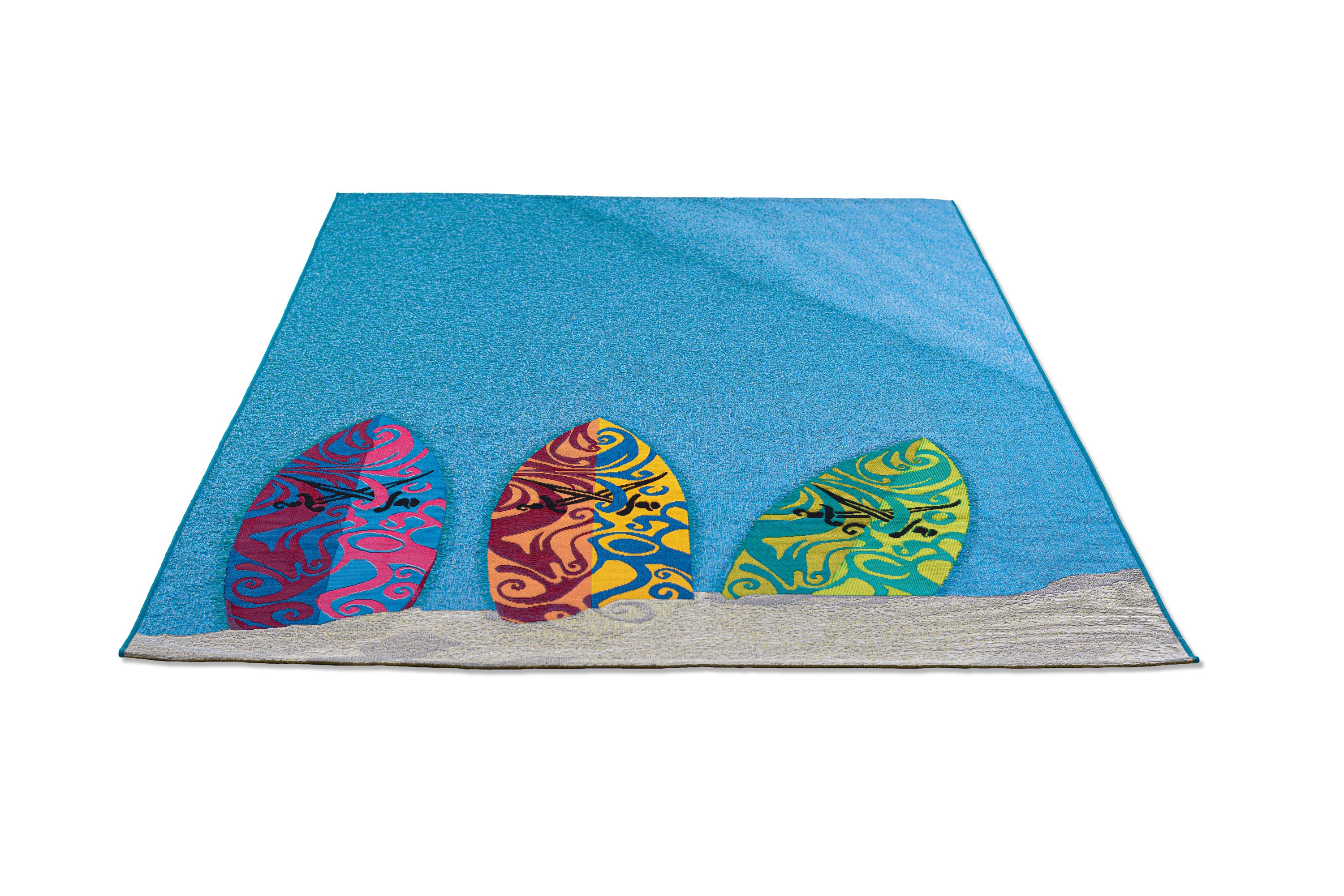 Teppich RANTUM BEACH blau