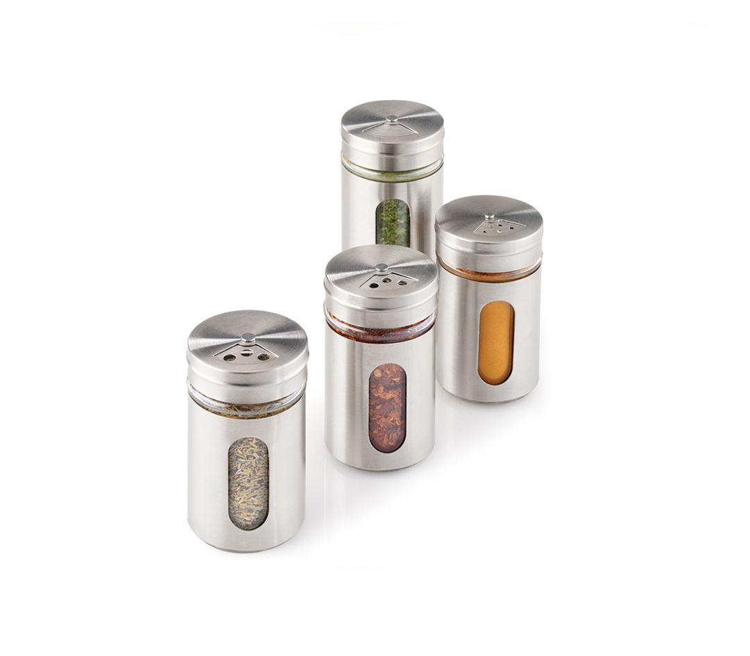 Gewürzstreuer Glas/Inox