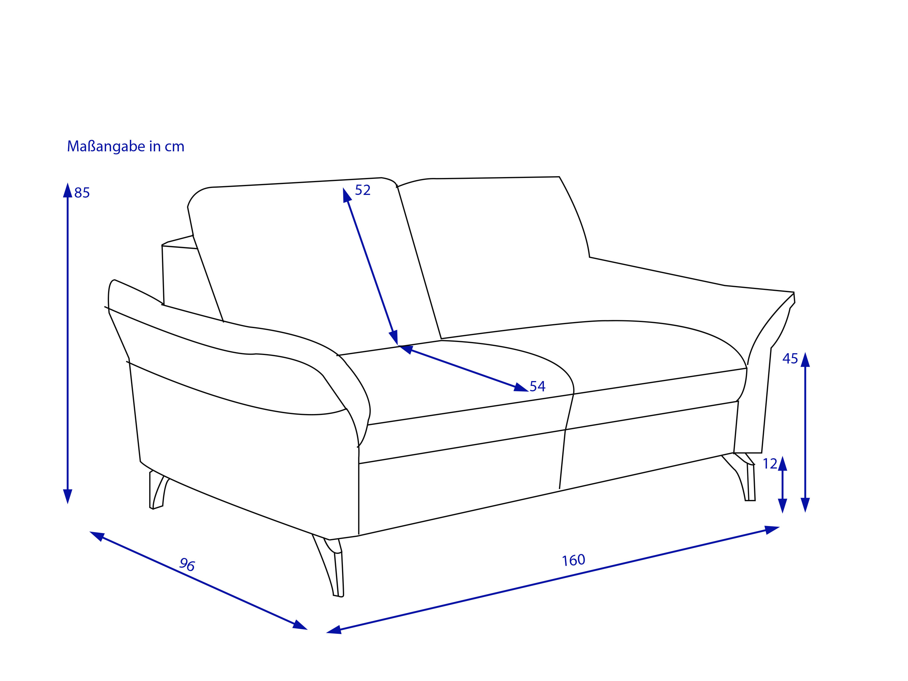 Sofa himolla 2 Sitzer NEUMÜNSTER 1
