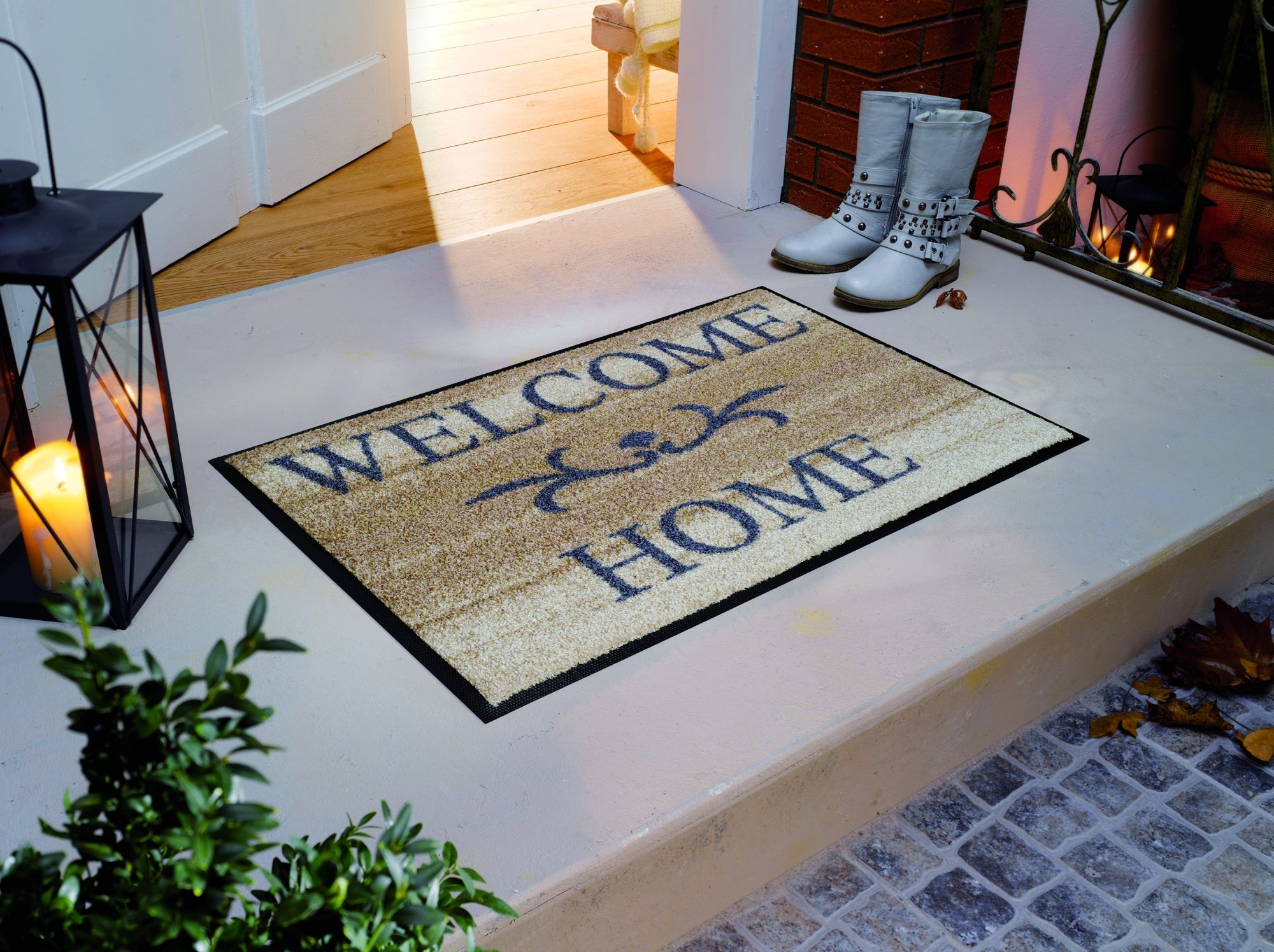 Fußmatte WELCOME Home beige