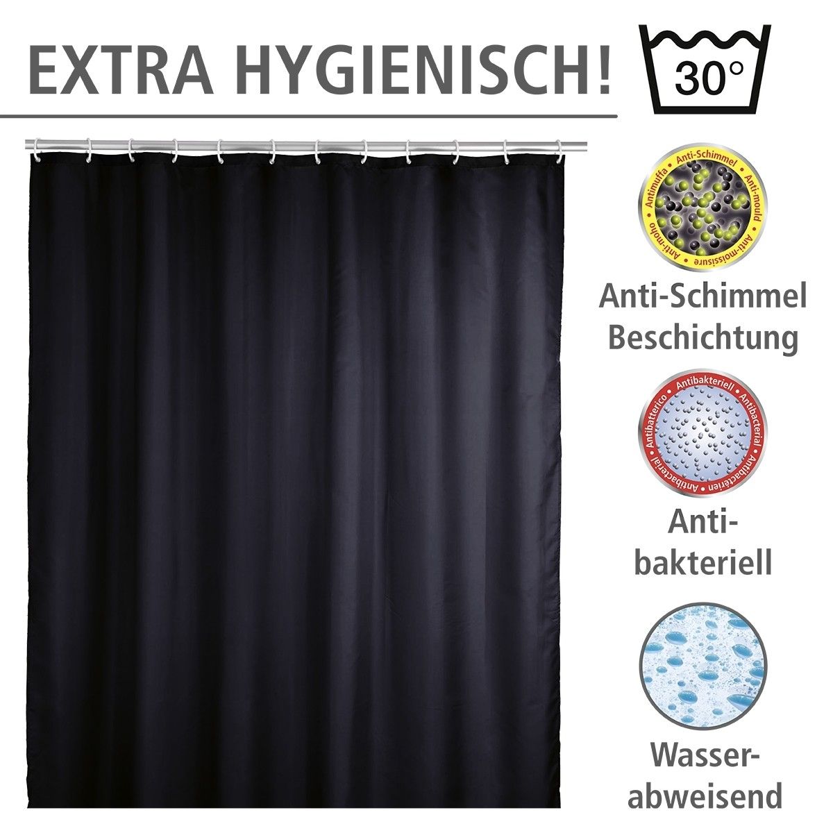 Antischimmel-Duschvorhang UNI