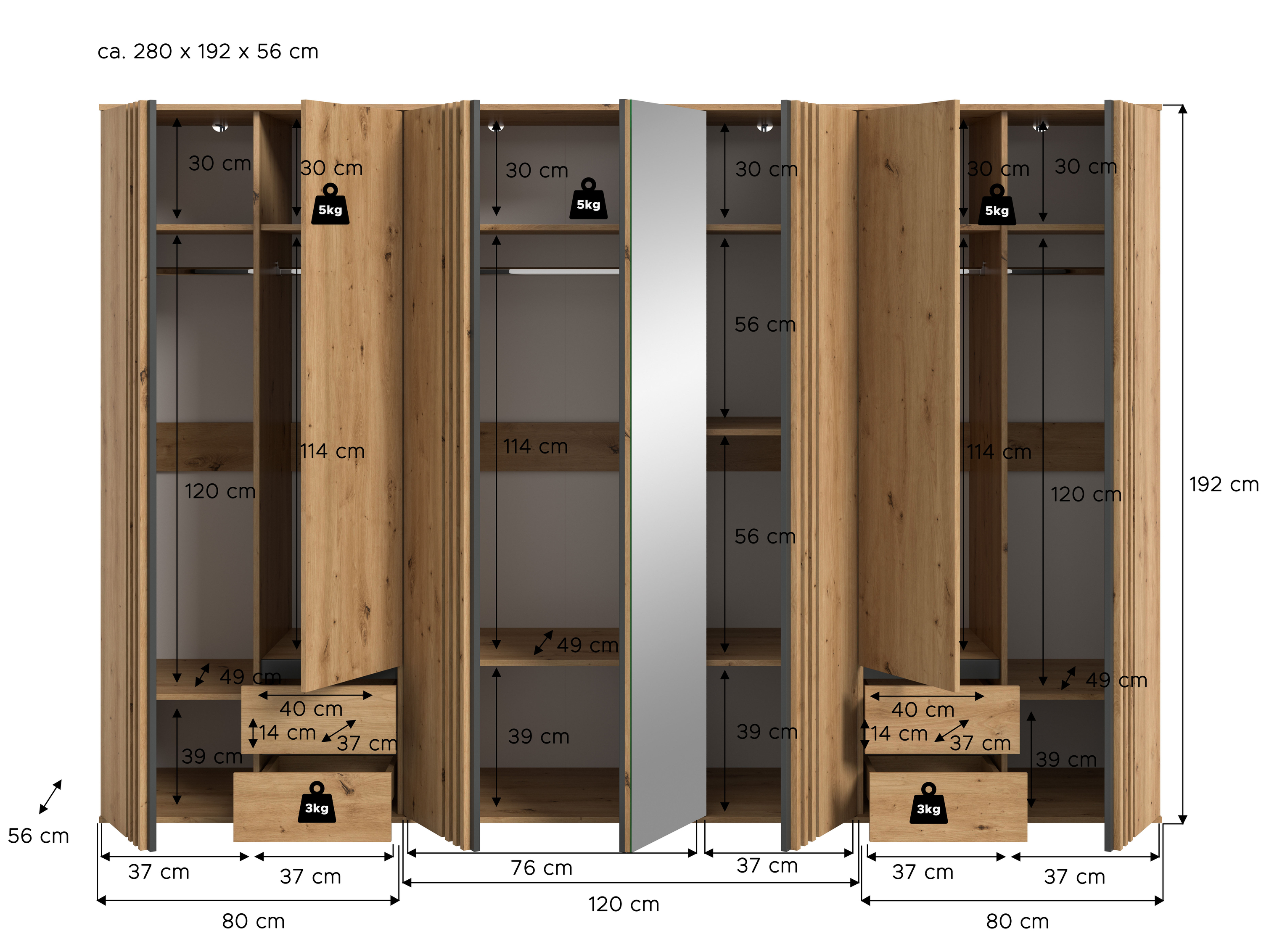 Kleiderschrank TOFTA