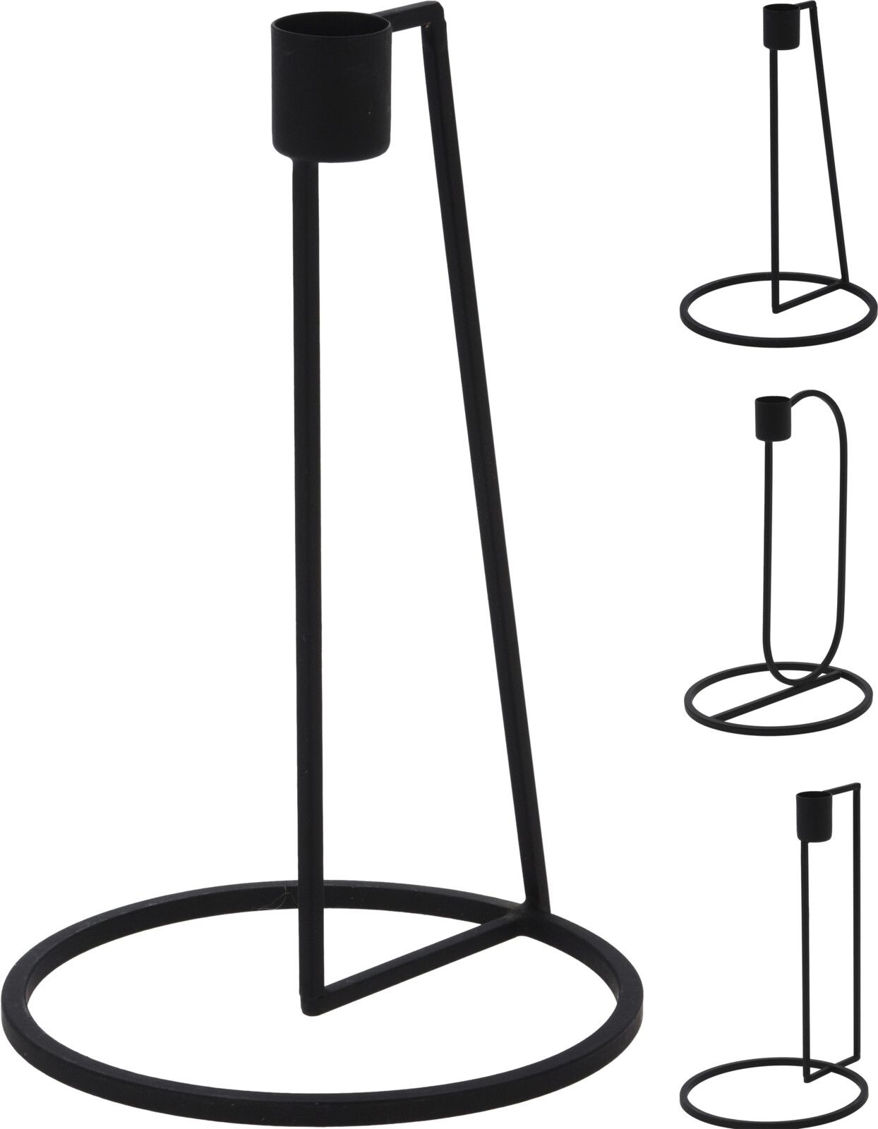 Kerzenhalter ONE schwarz