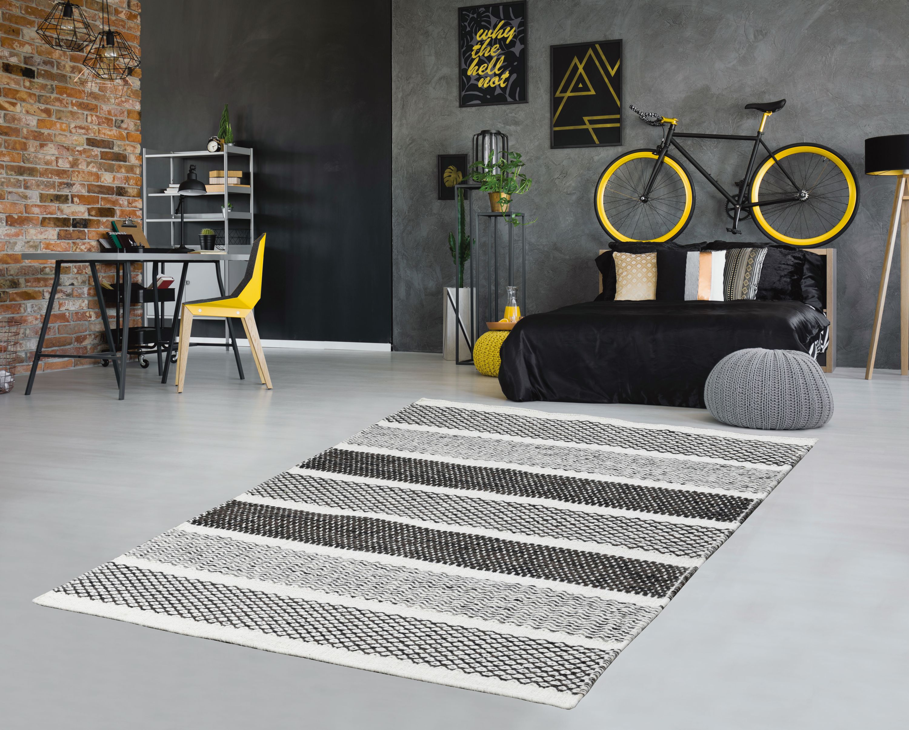 Teppich TRONDHEIM grau