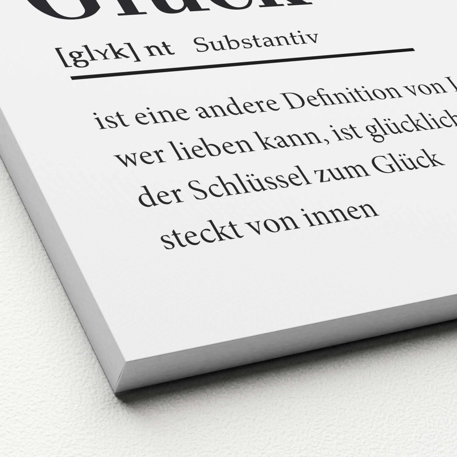 Keilrahmenbild GLÜCK