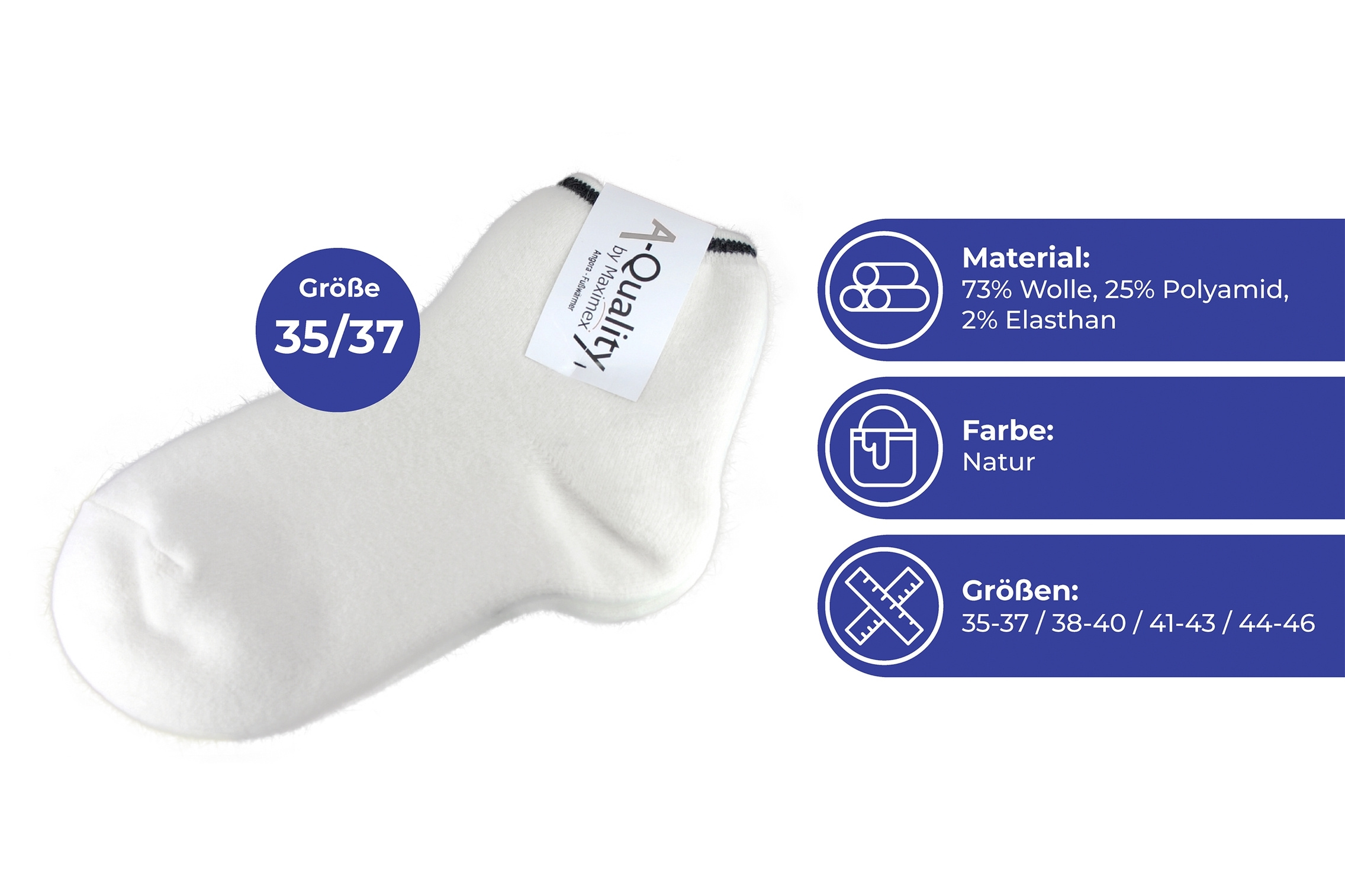 Angora-Bettsocken