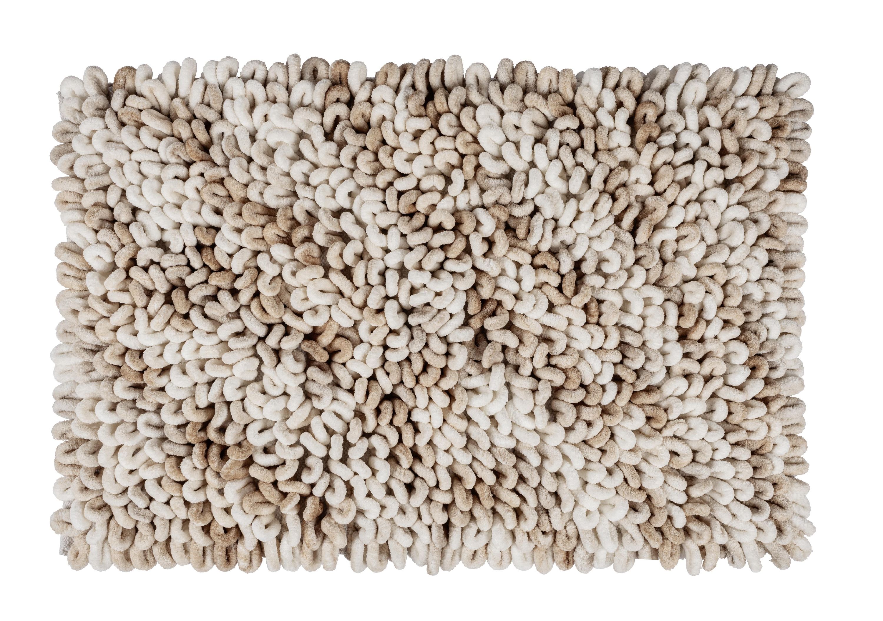 Badematte LERICI weiß-beige