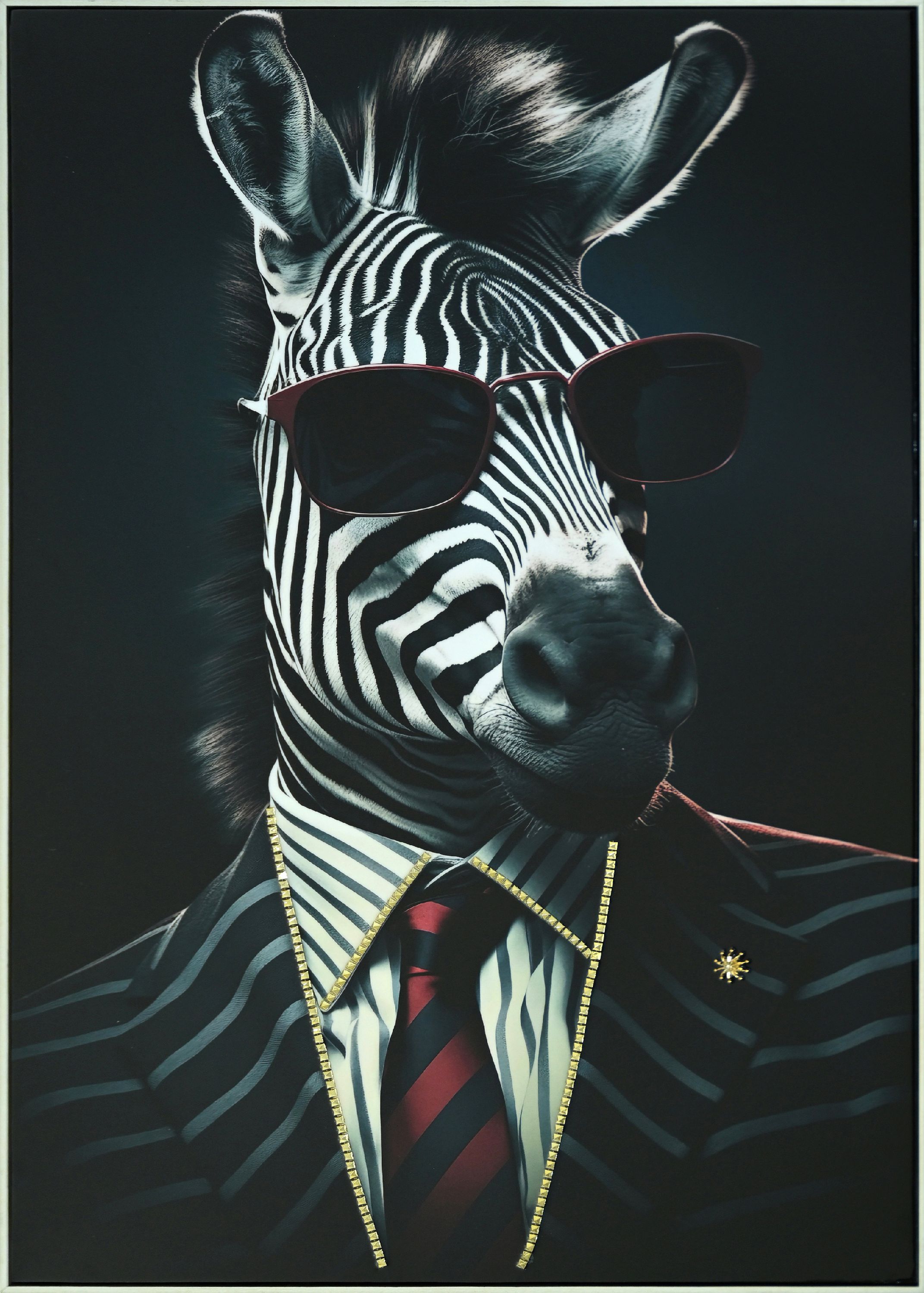 Bilder-Set ZEBRA MIT BRILLE