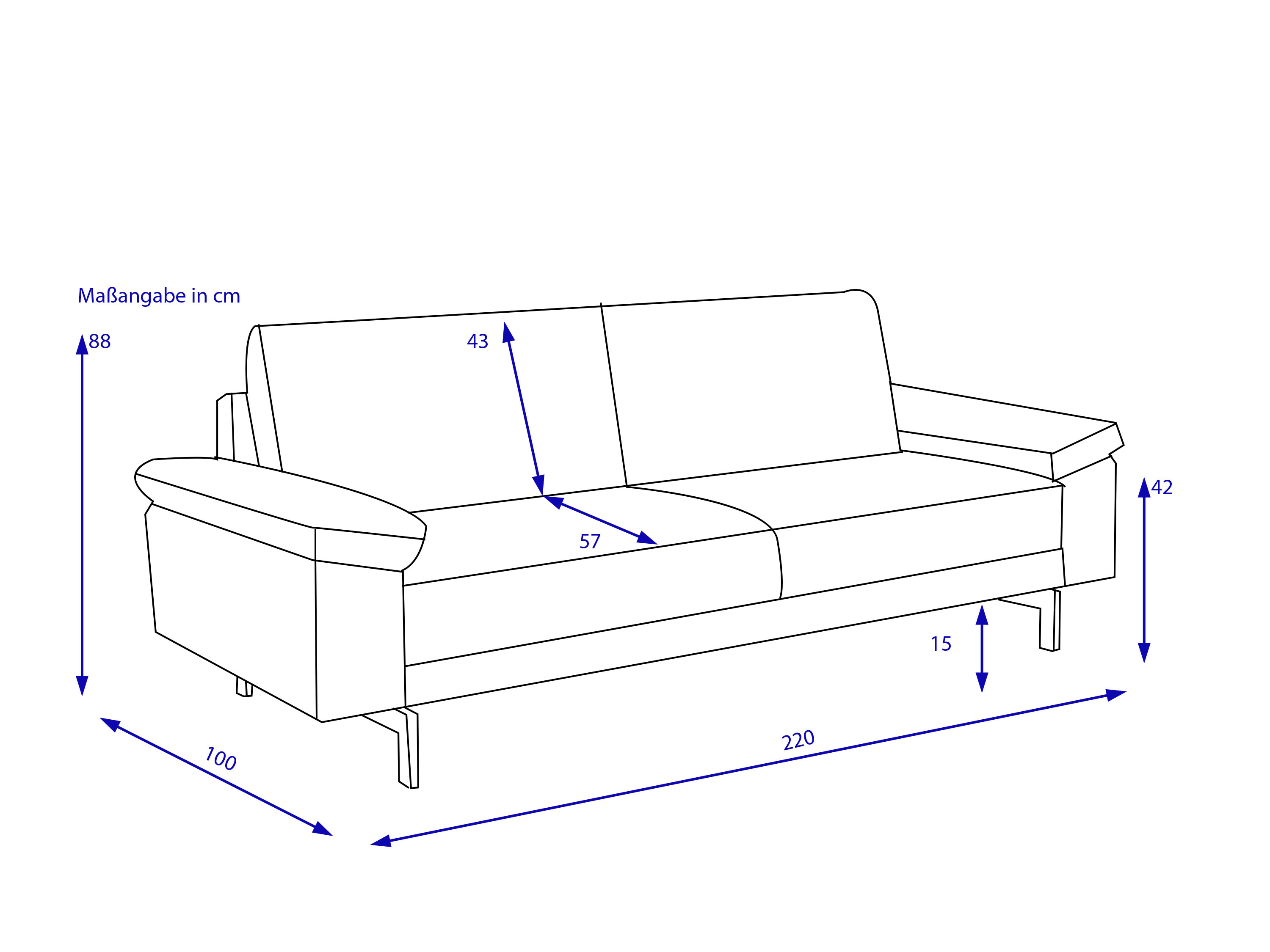 Sofabank CREATION by Rolf Benz 450