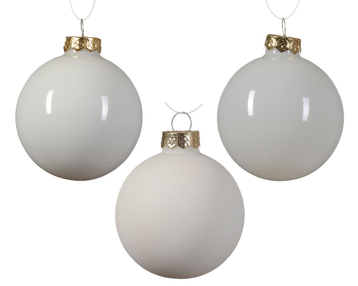 Weihnachtskugel-Box MIDI WOLLWEISS