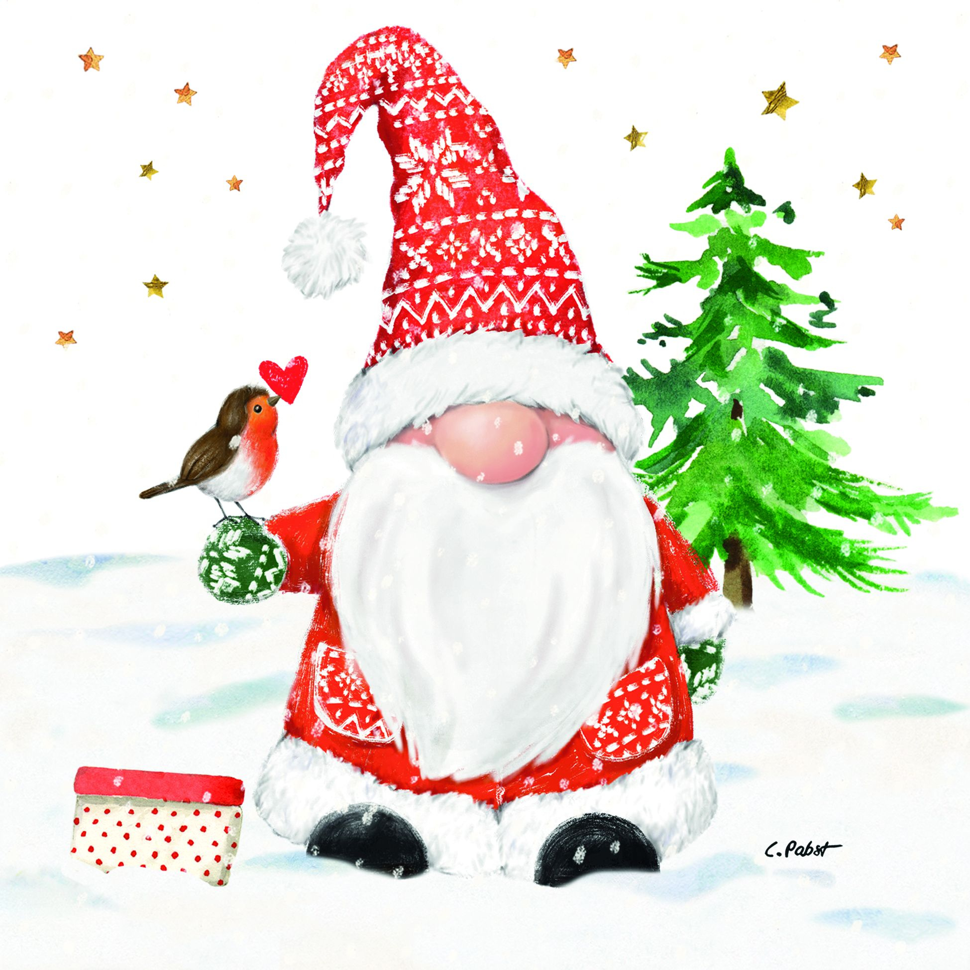 Servietten Christmas Buddy