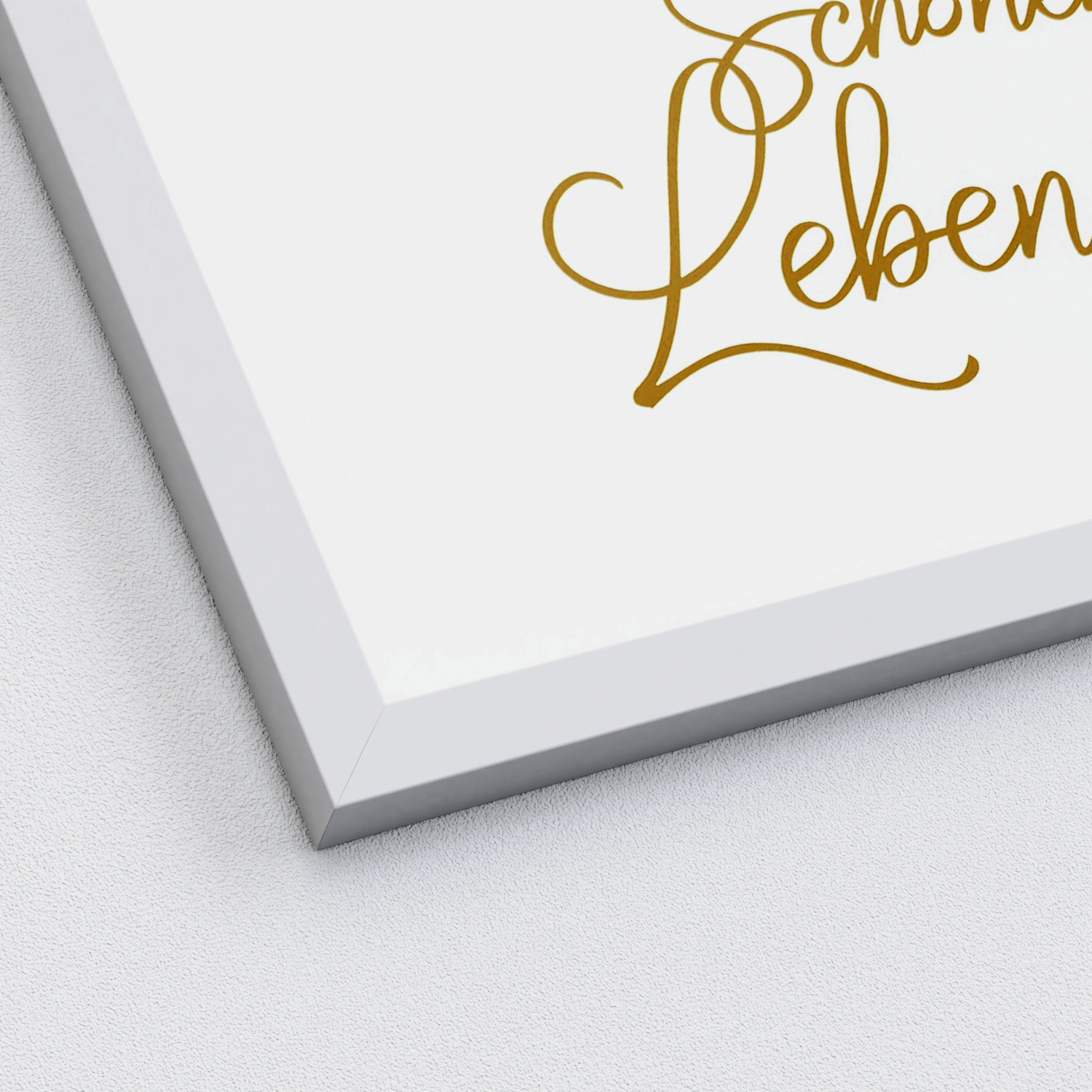 Gerahmtes Bild SCHÖNES LEBEN
