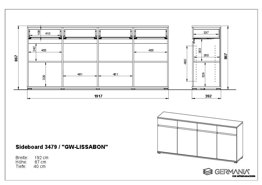 Sideboard HARPER Gent