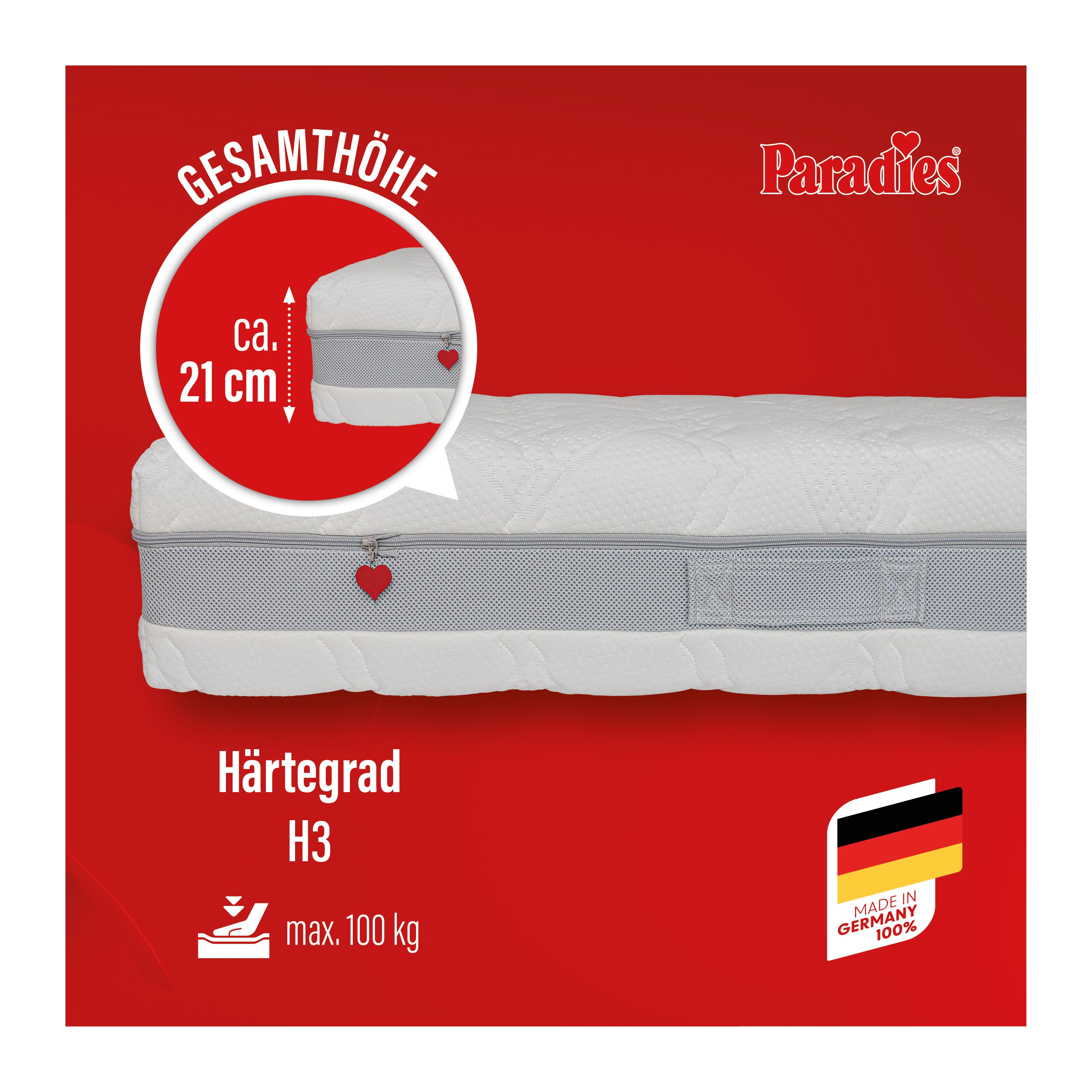 Taschenfederkernmatratze  Paradies SURPREME