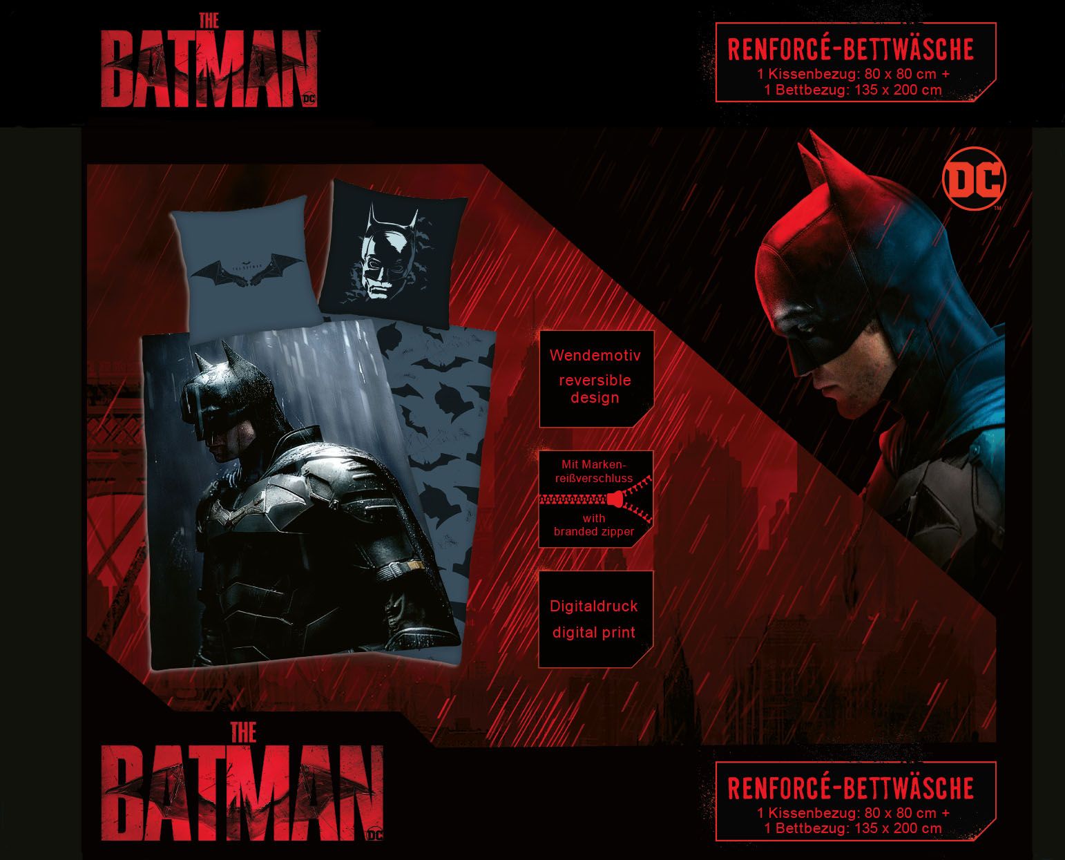 Bettwäsche Renforcé BATMAN