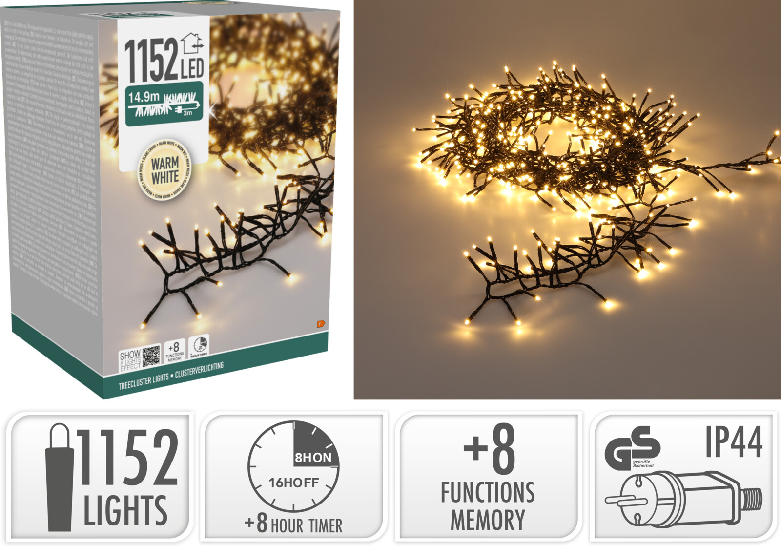 Lichterkette CLUSTER LED