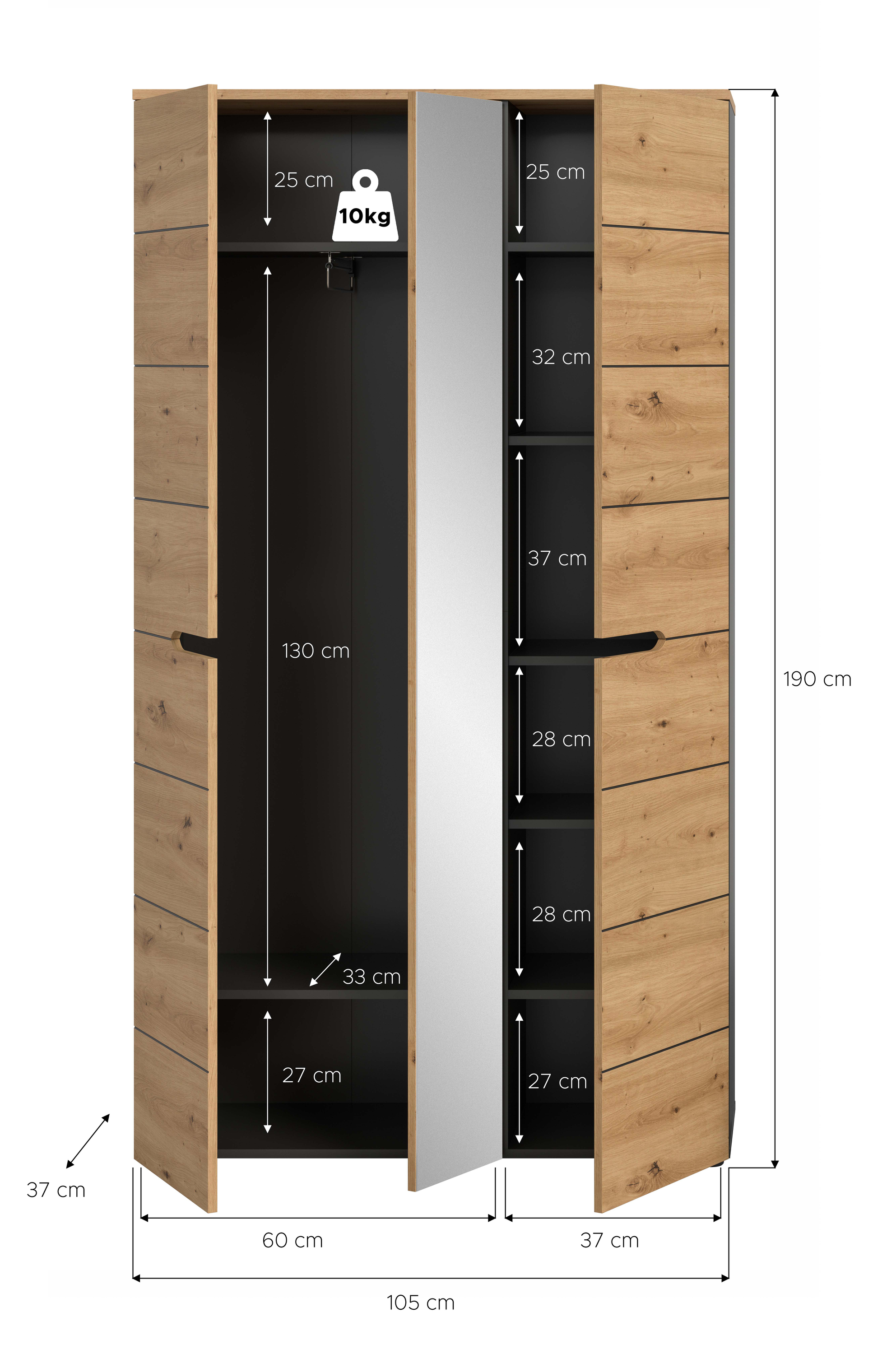 Garderobenschrank CANU