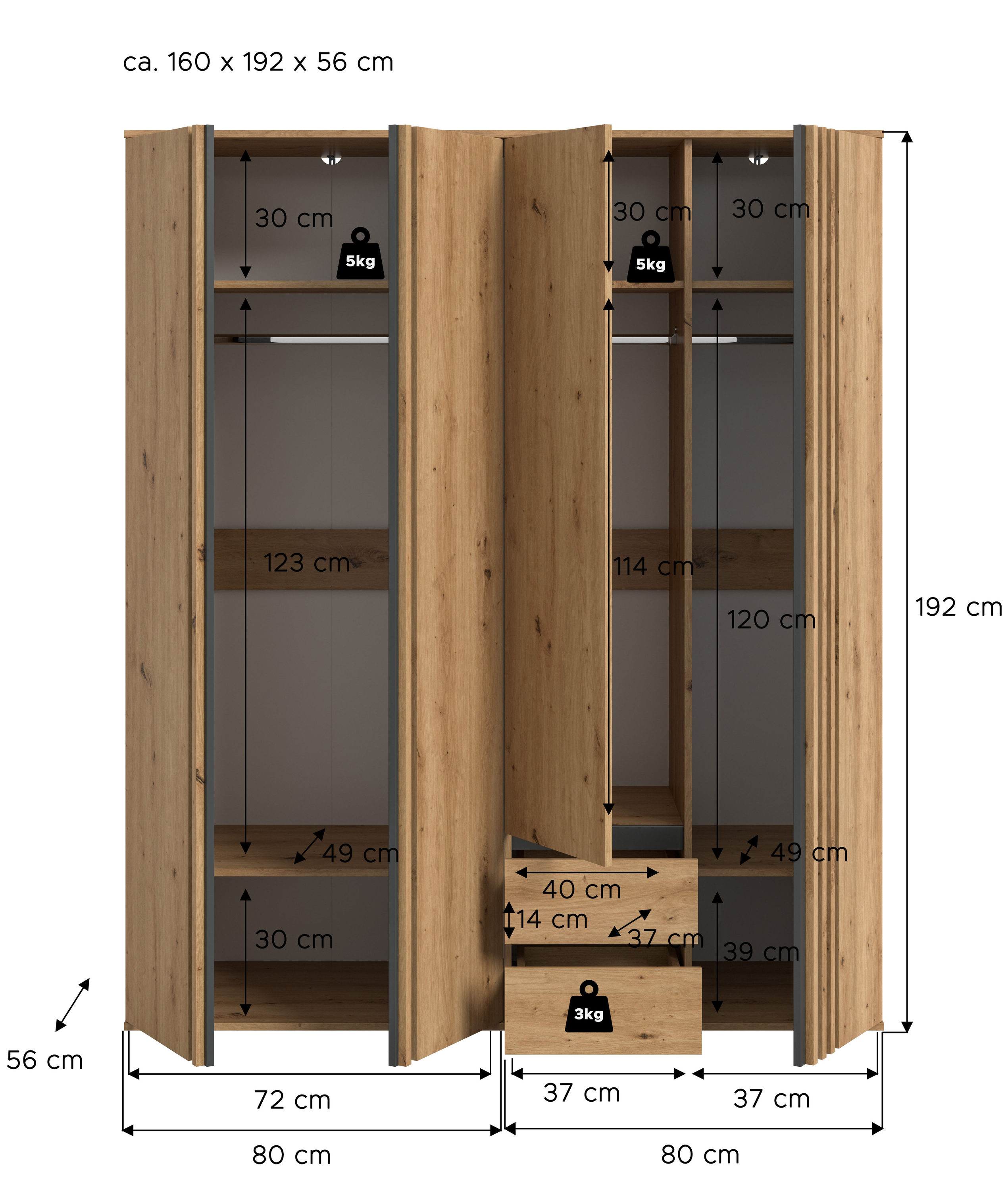 Kleiderschrank TOFTA