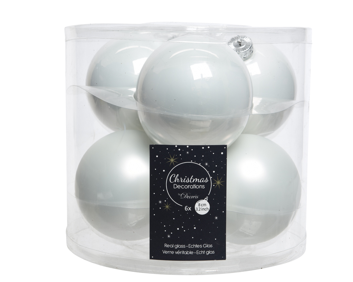 Weihnachtskugel-Box WINTERWEISS