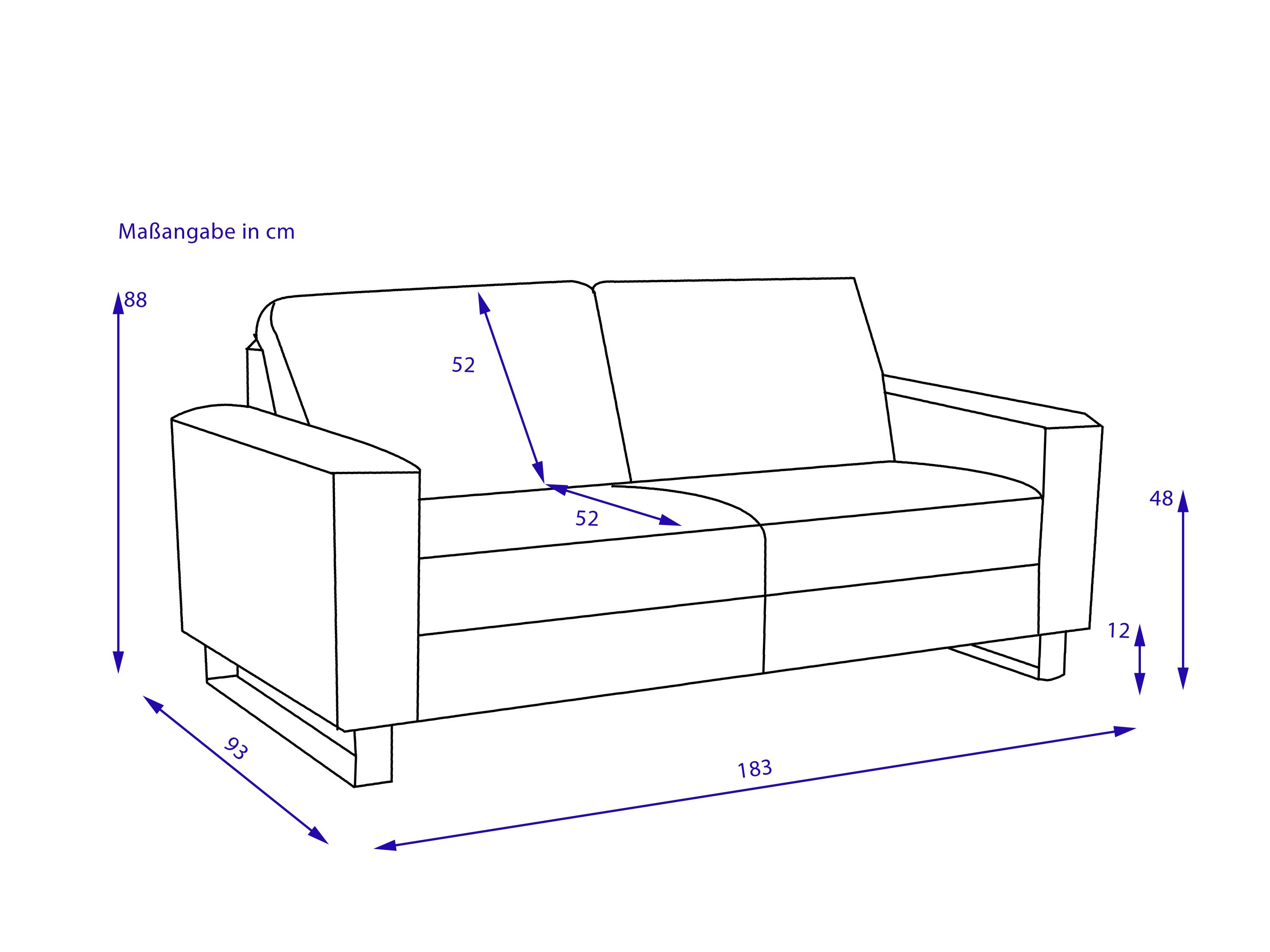 Sofa 2,5 Sitzer MONDO MAESTRA