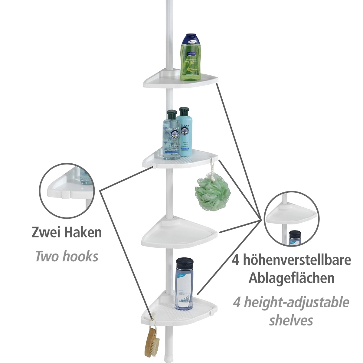 Teleskop-Duschregal COMPACT