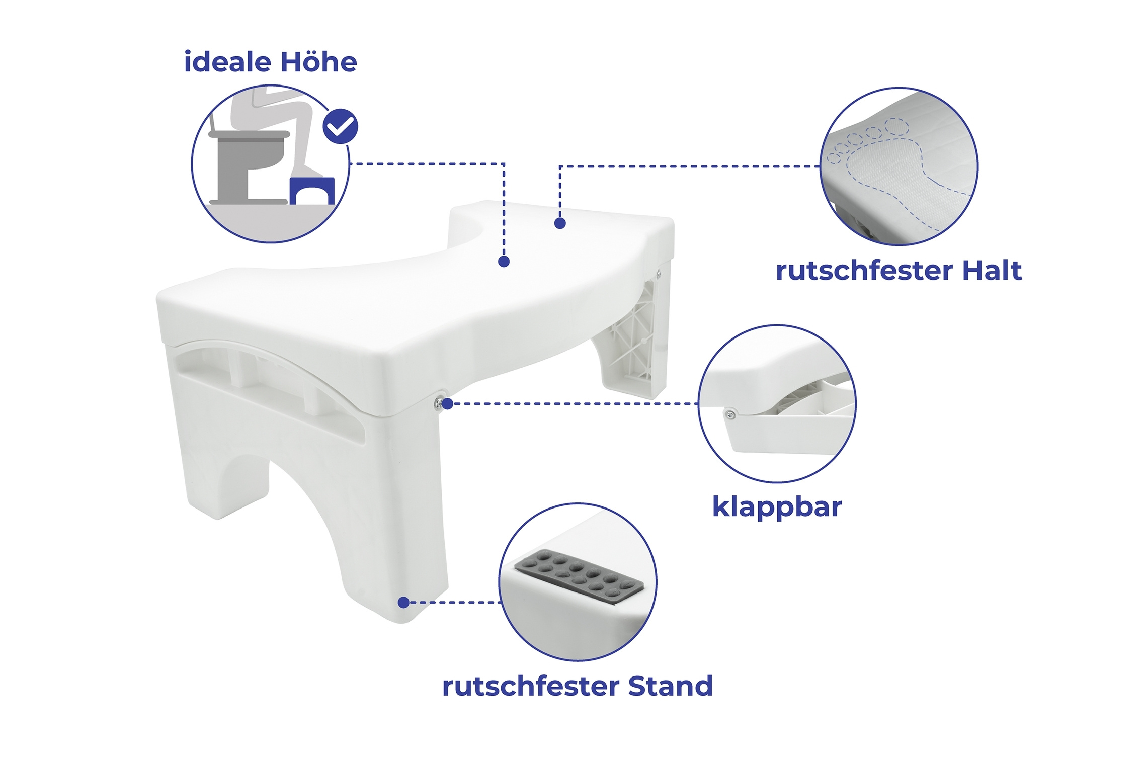 Toiletten-Fußhocker