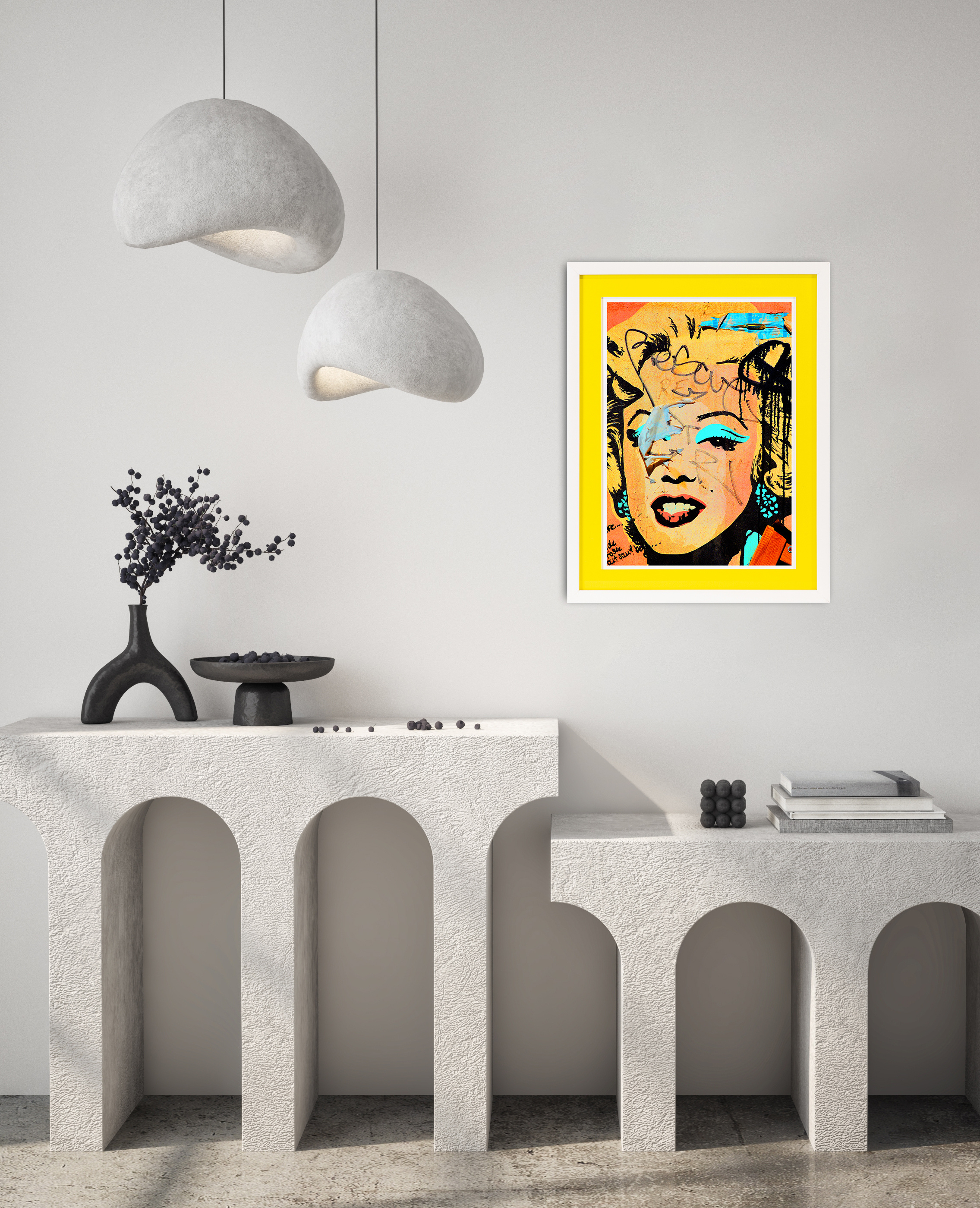 Kunstdruck Neon Passepartout